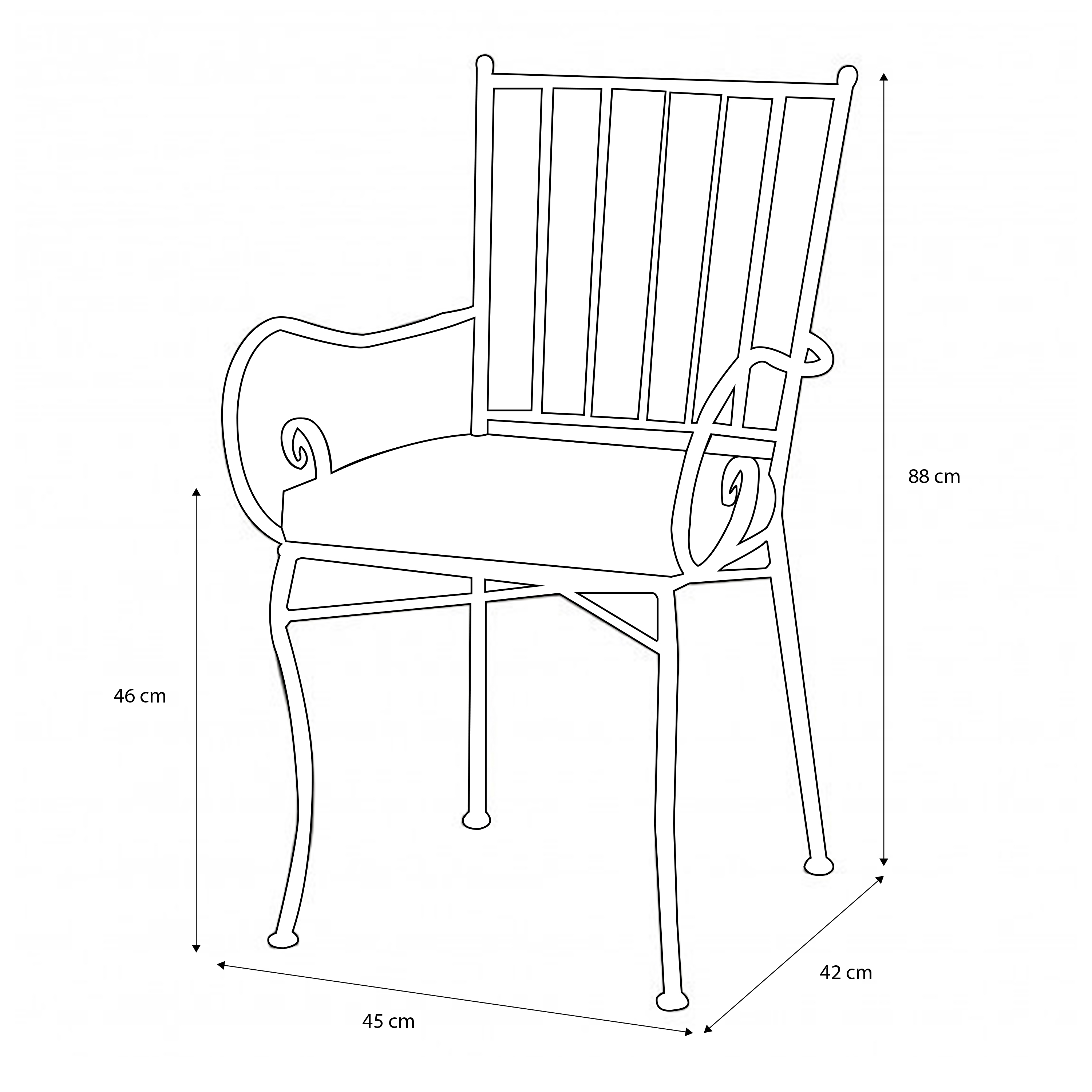 AXI Leonie 5-piece Bistro Set Mosaic - Red/White