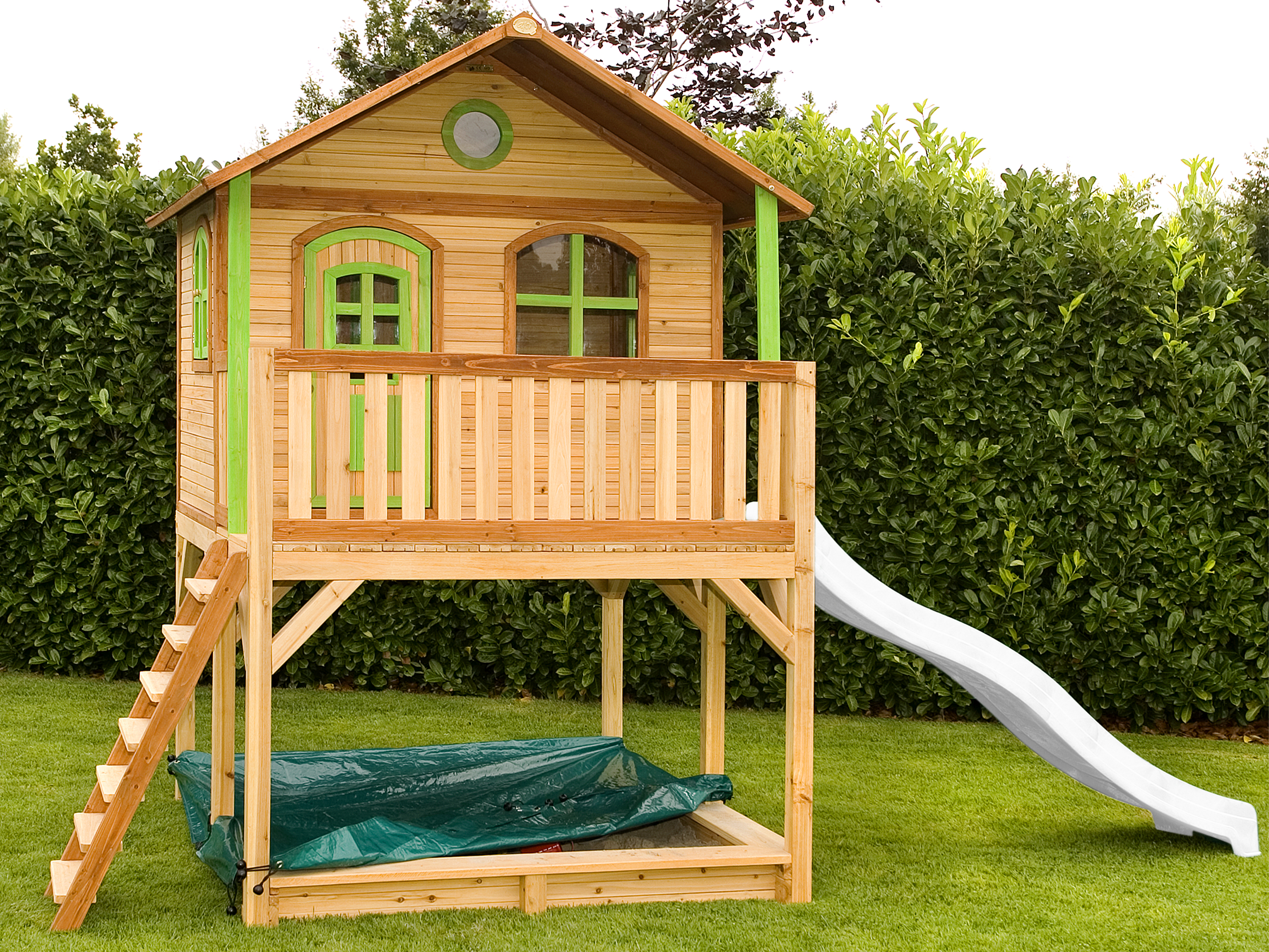 AXI Marc Playhouse Brown/Green - White Slide