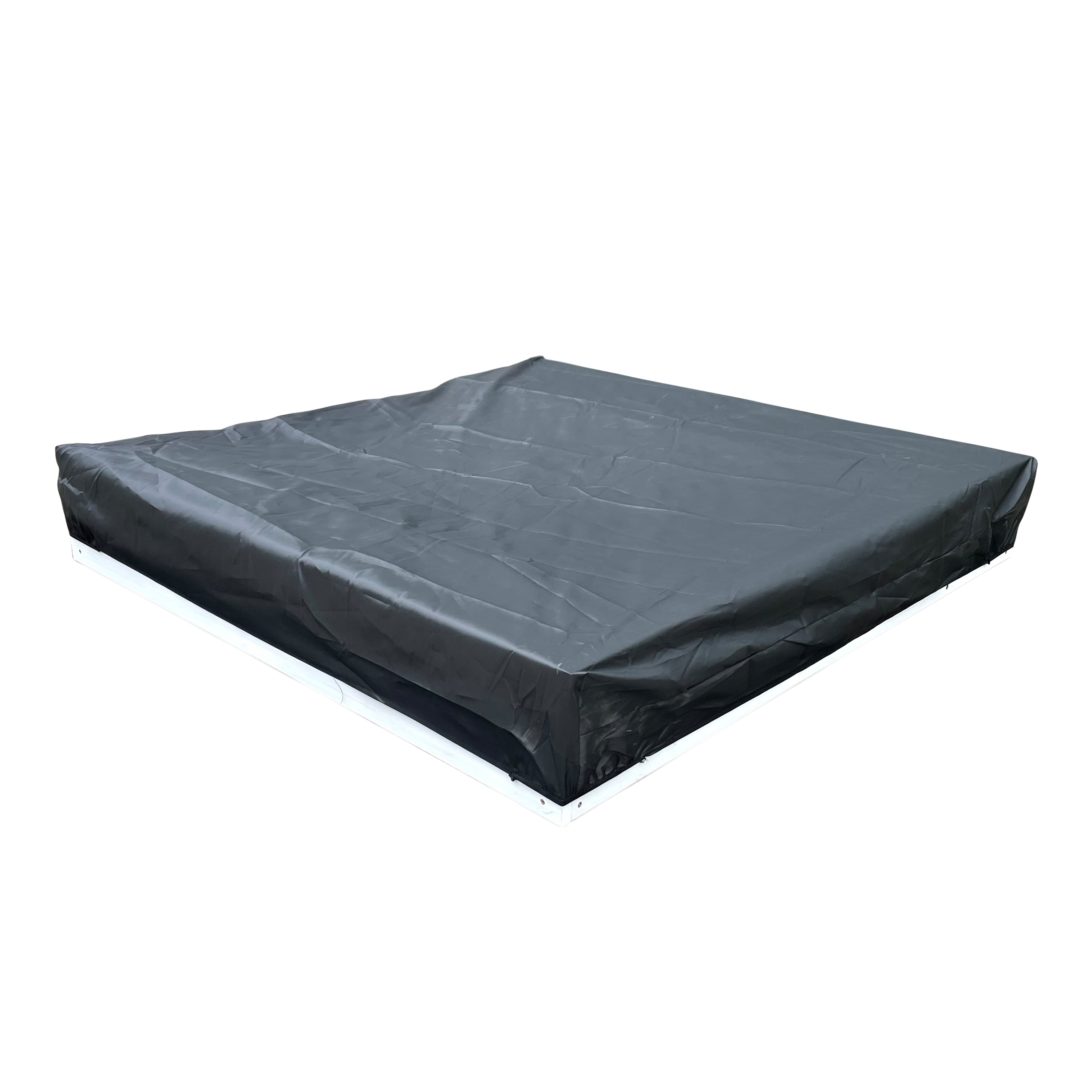 AXI Evy Sandbox with Bins and Storage - 119 x 117 cm - White/Brown