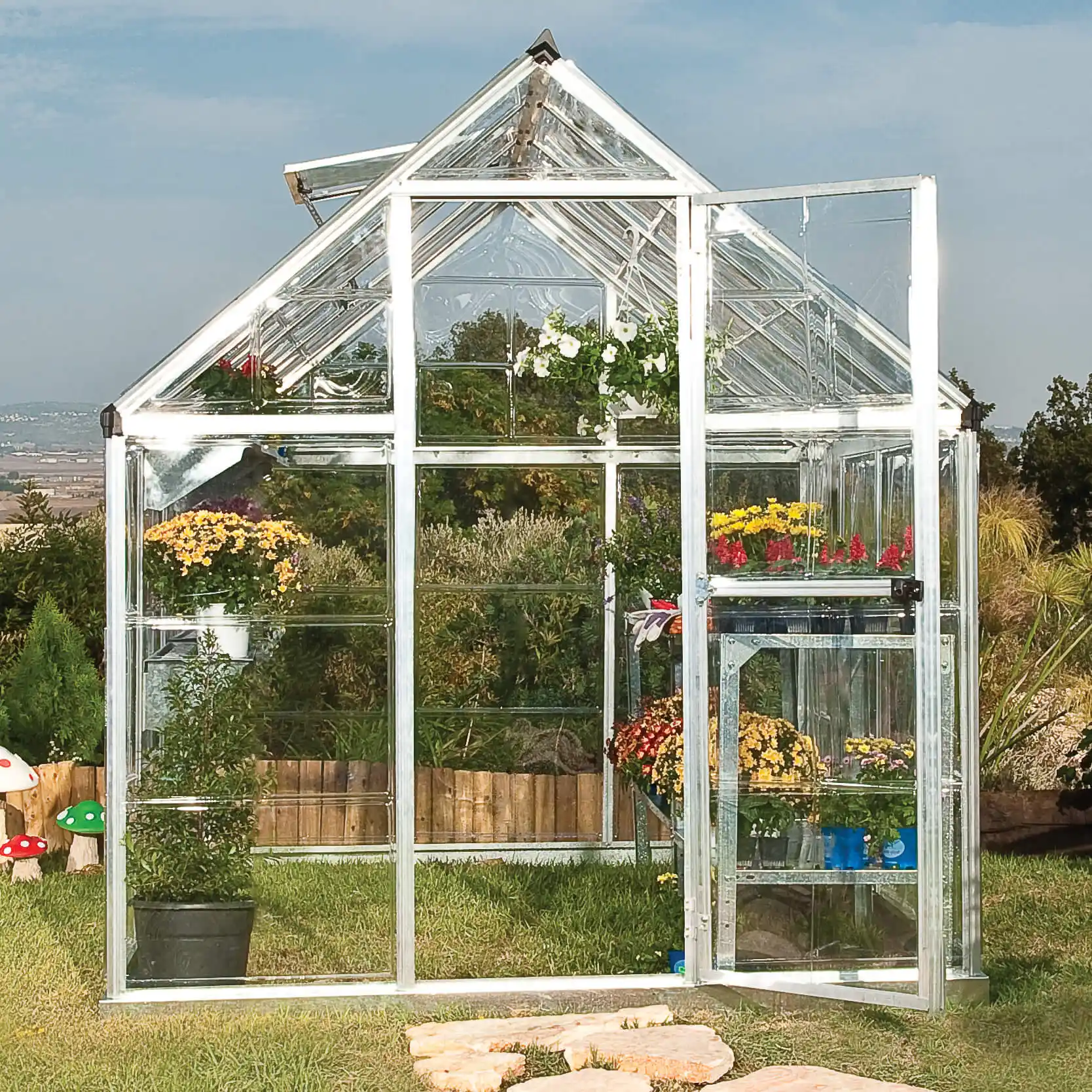 Canopia Harmony 370X185X208 cm Tuinkas Zilver Helder-7290103111199 Canopia Harmony 370X185X208 cm Tuinkas Zilver Helder
