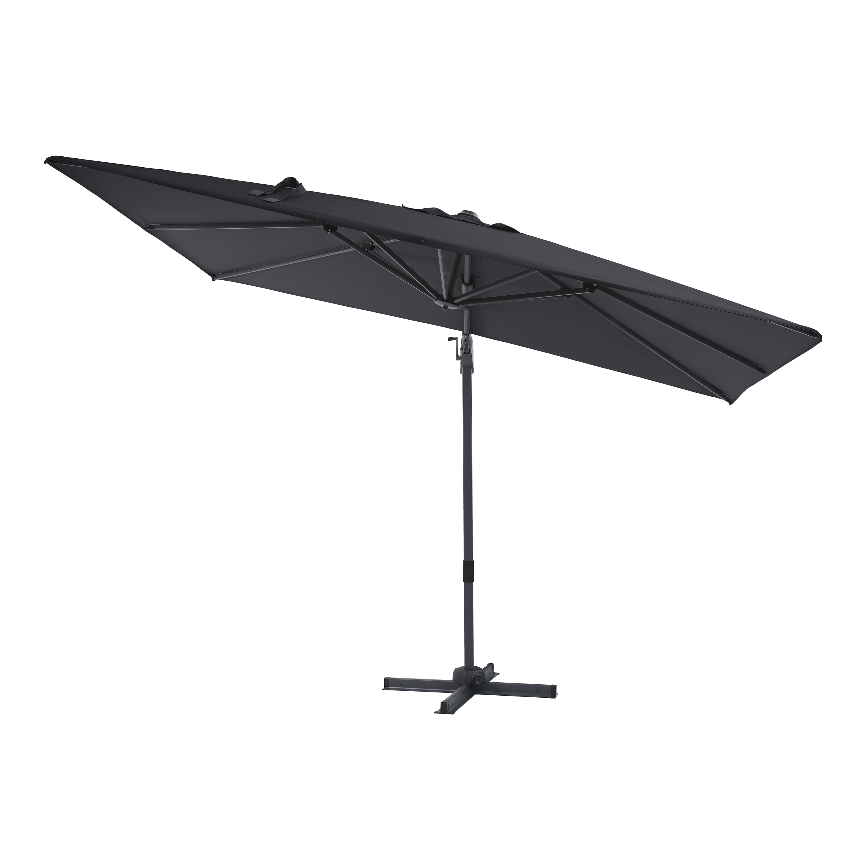 AXI Milad Premium Zweefparasol 200x300cm Antraciet/grijs 