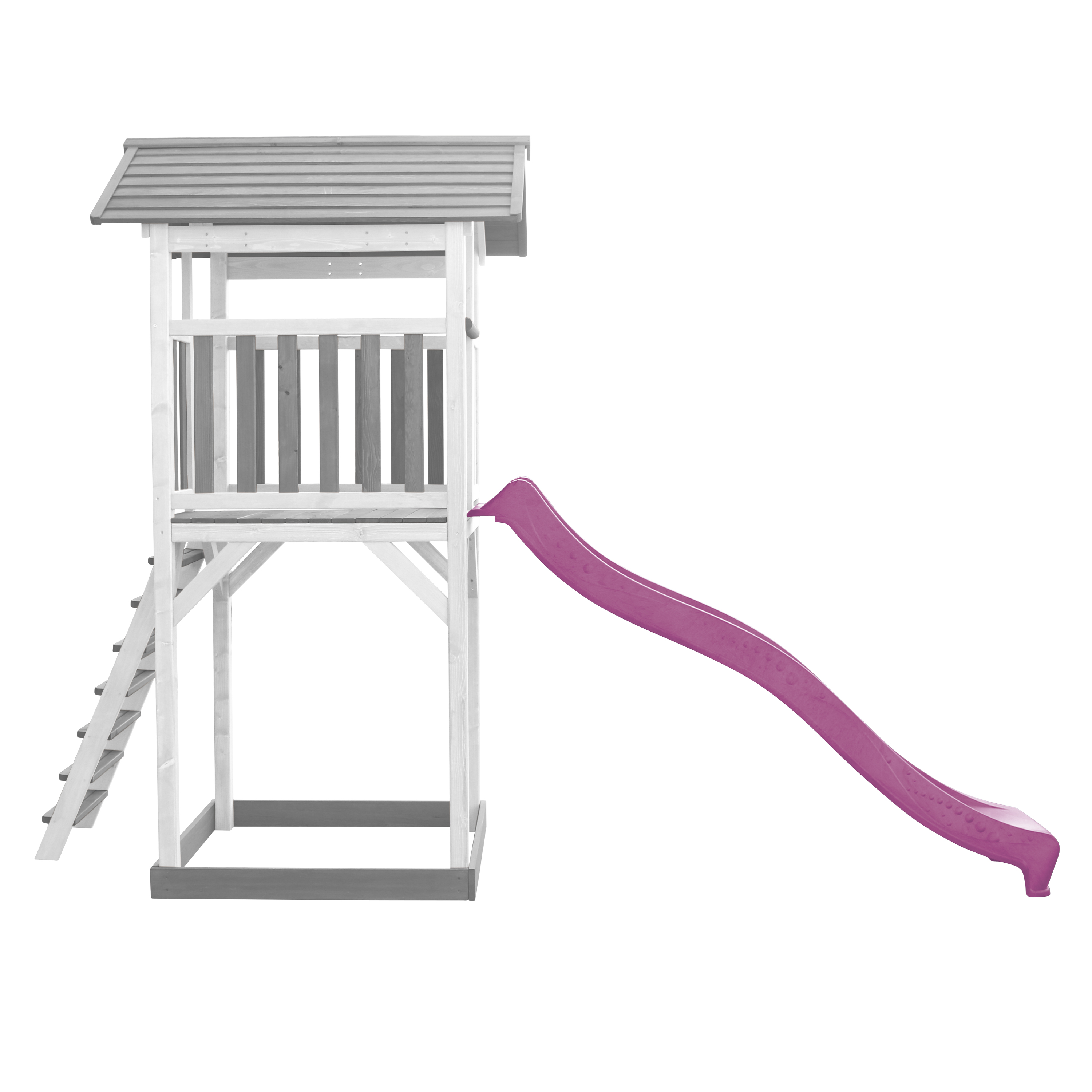 AXI Beach Tower Grey/White - Purple Slide