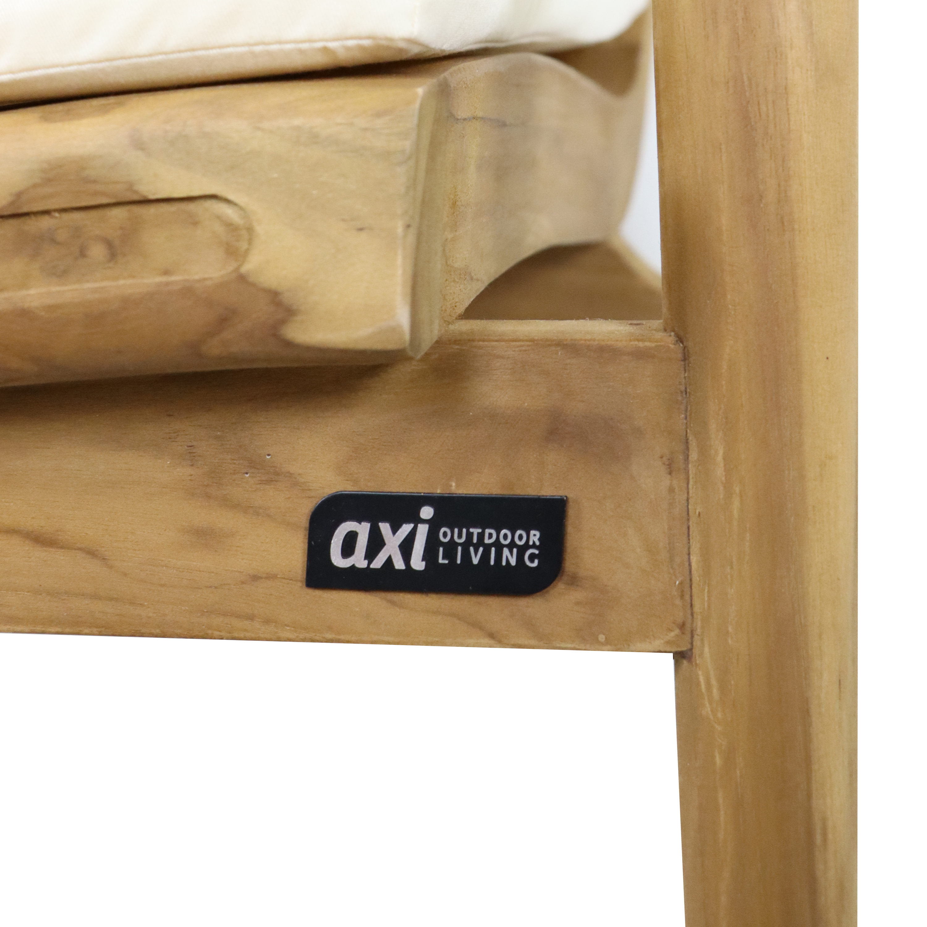 AXI June Lounge Set 4-piece with bench. table & 2 chairs - Teak/Cream