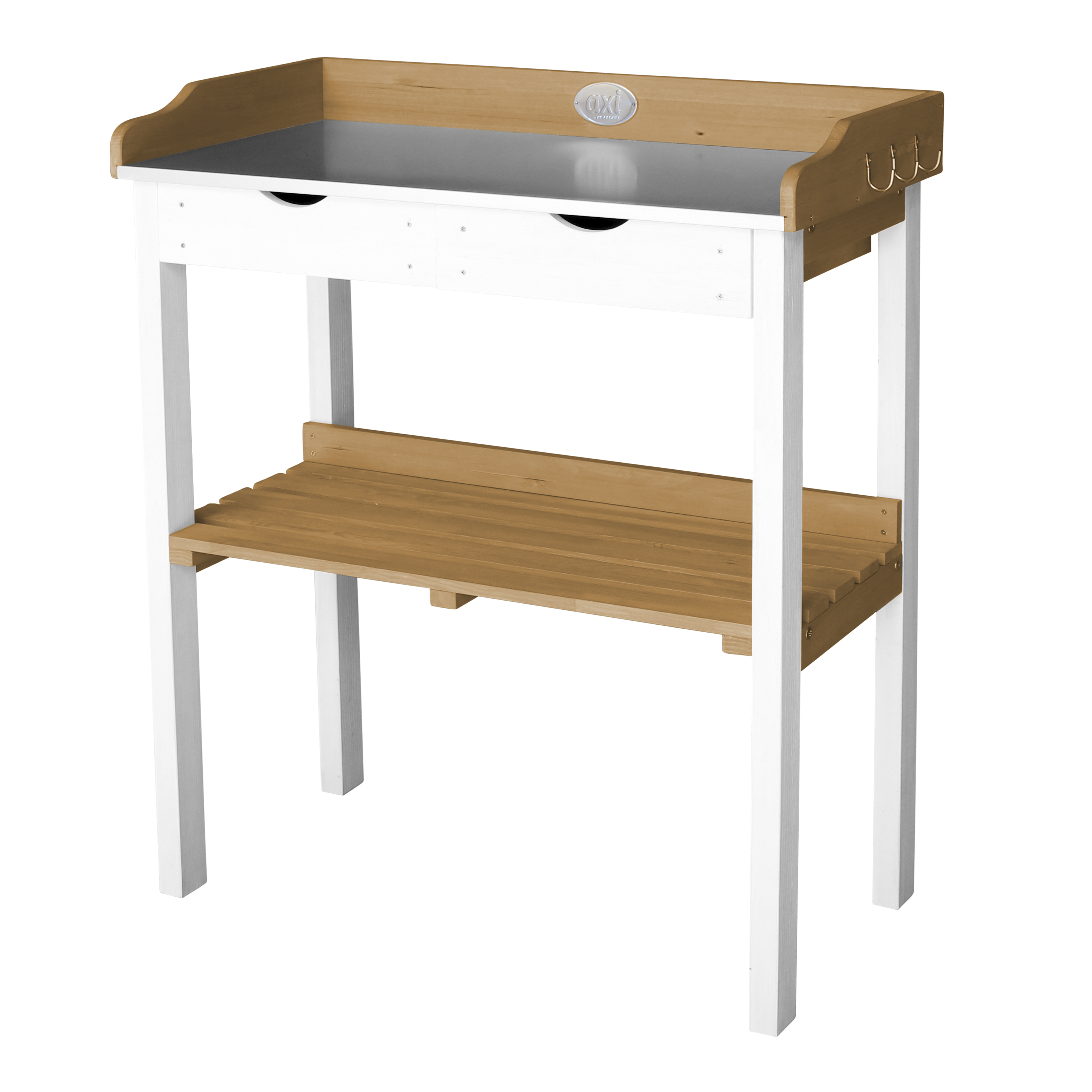 AXI Potting Table with 2 drawers - Brown/White