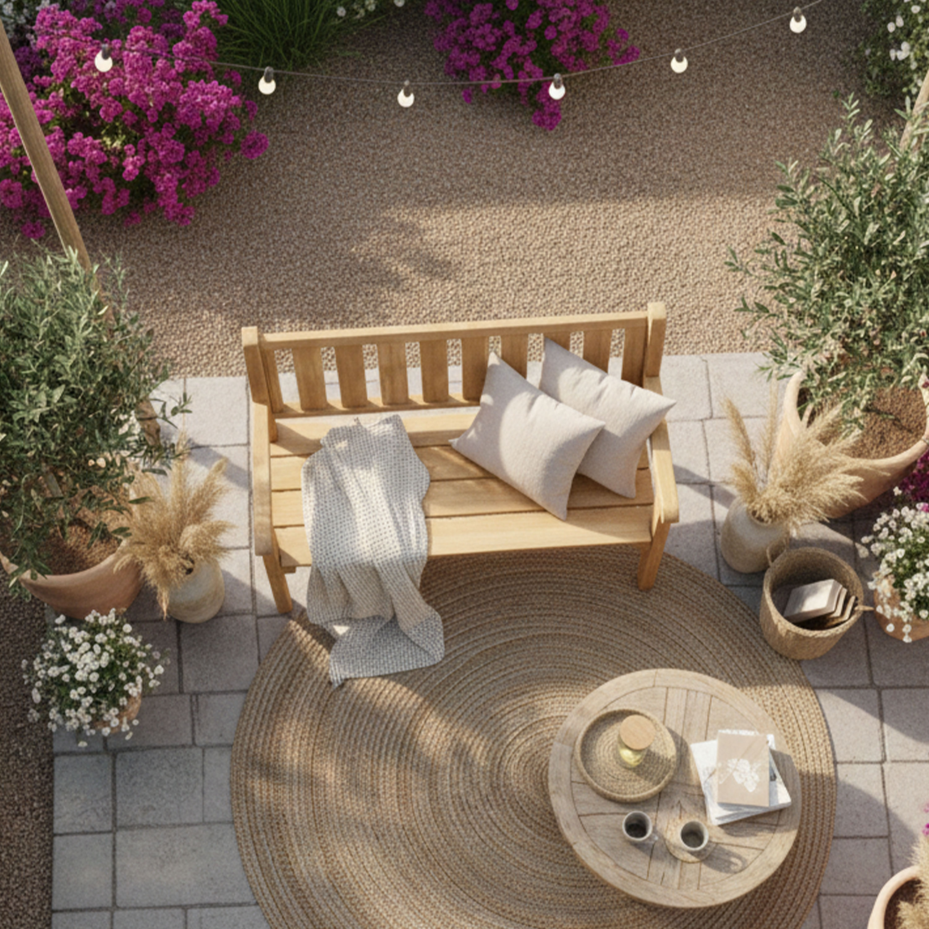 AXI Violette Wooden Garden Bench 110 cm