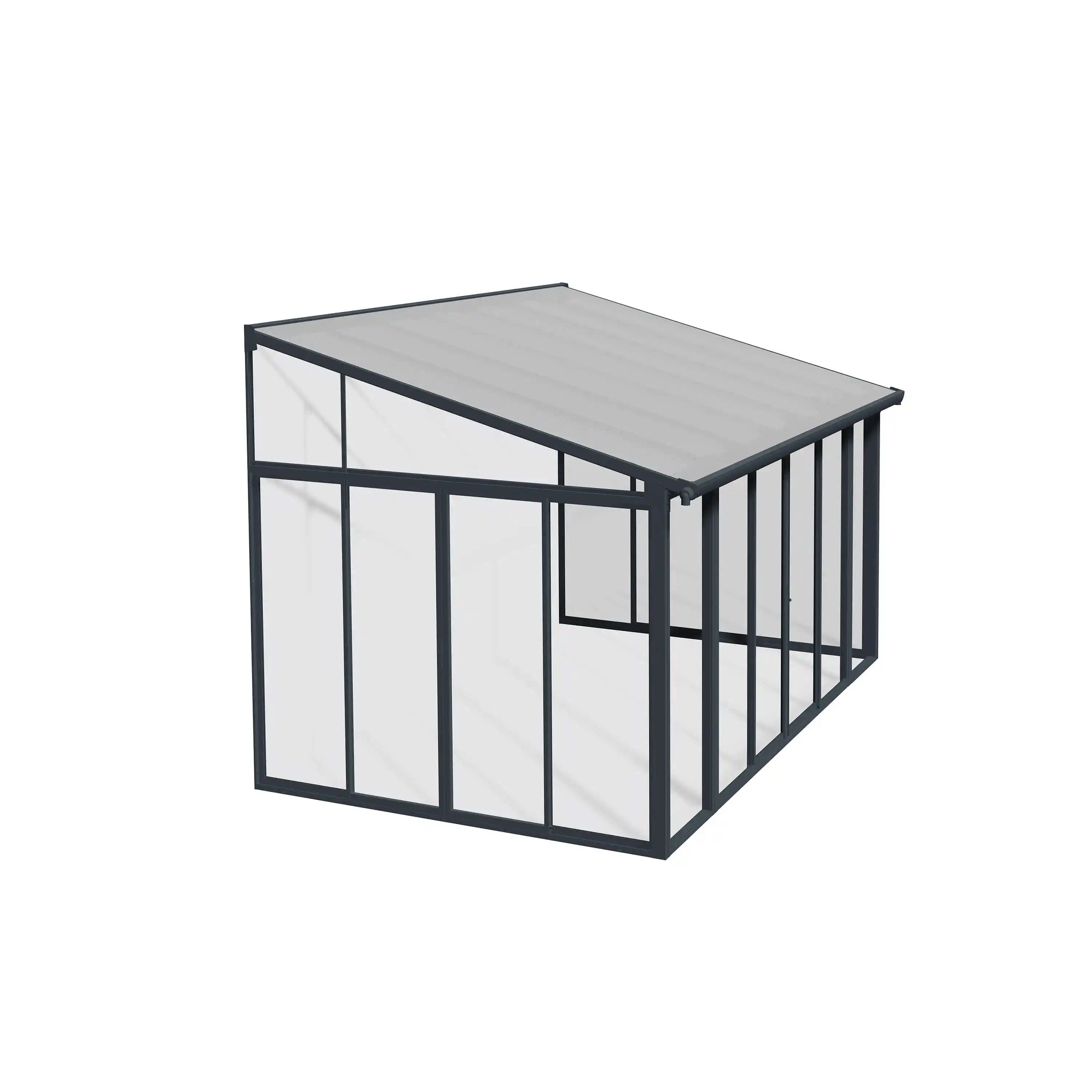 Canopia SanRemo Serre 425X294 cm veranda. en Solarium Donkergrijs Helder-7290108132588 Canopia SanRemo Serre 425X294 cm veranda. en Solarium Donkergrijs Helder