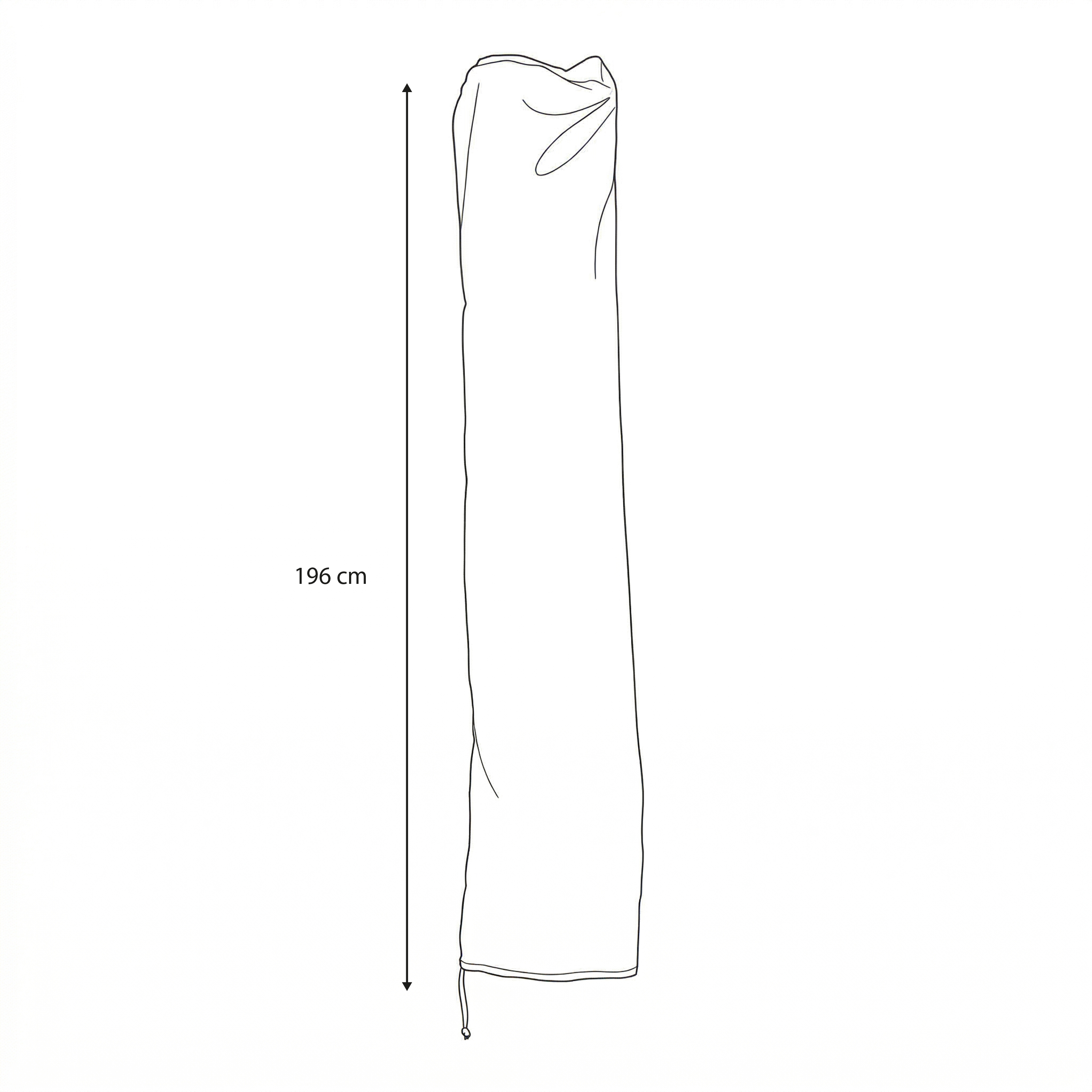 AXI Cantilever Parasol Cover L196 - Ø 300 cm Black