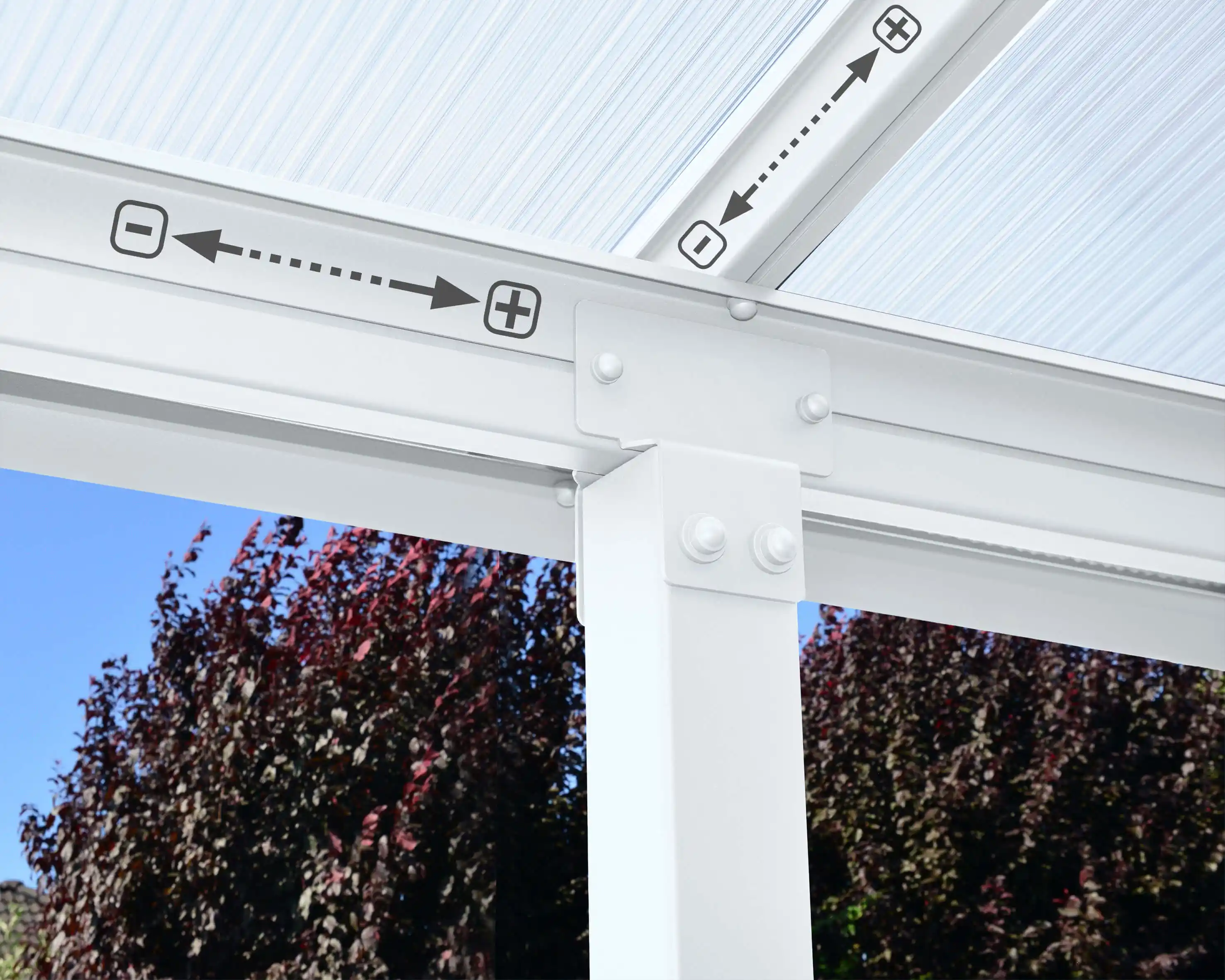 Canopia Olympia 980X294 cm Terrasoverkapping Wit Helder