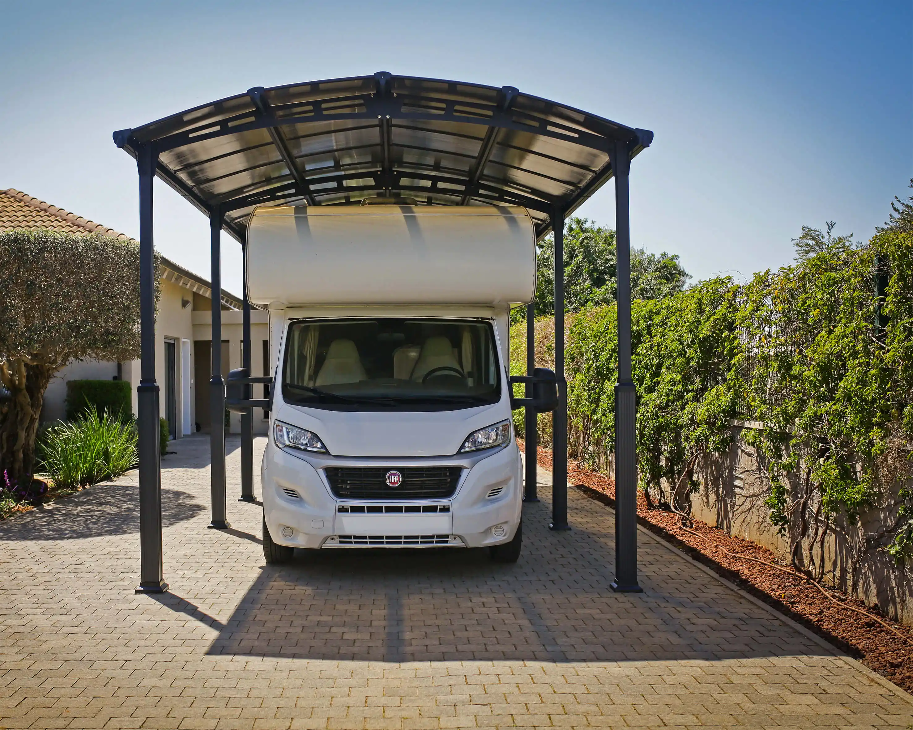Canopia Alpine 863X360X307 cm RV Carport en Boothuis Donkergrijs Brons Canopia Alpine 863X360X307 cm RV Carport en Boothuis Donkergrijs Brons