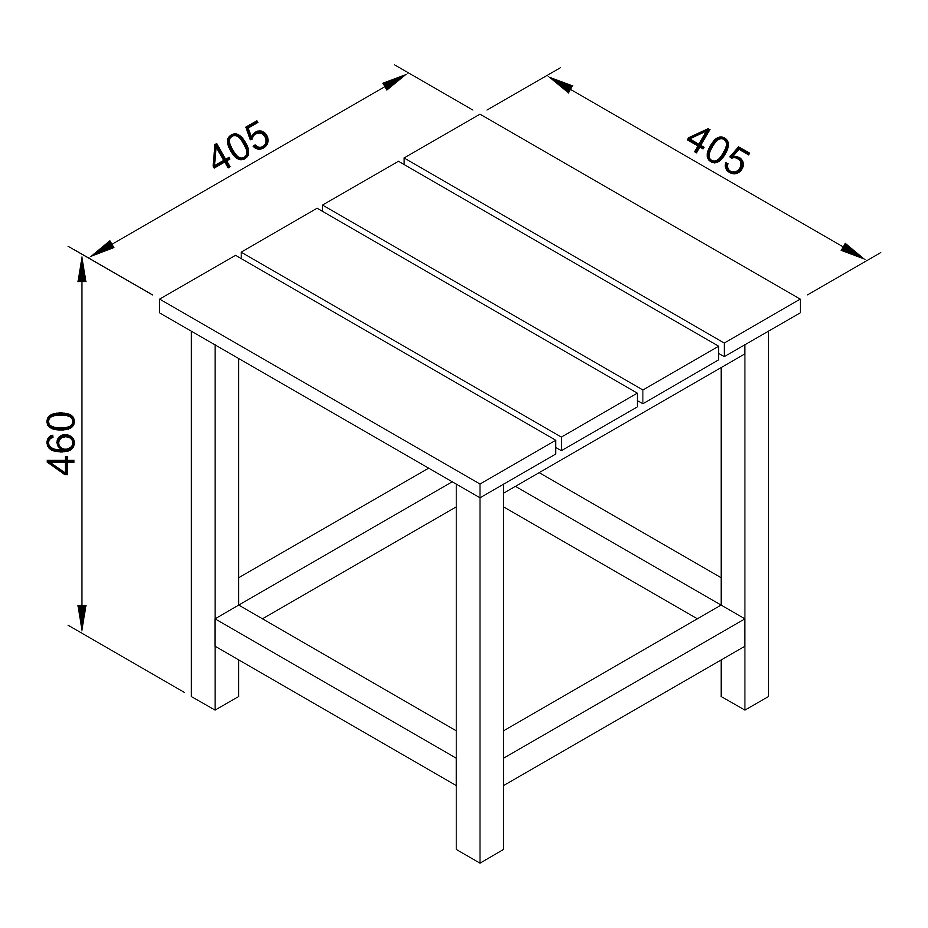 AXI Tess Side Table White