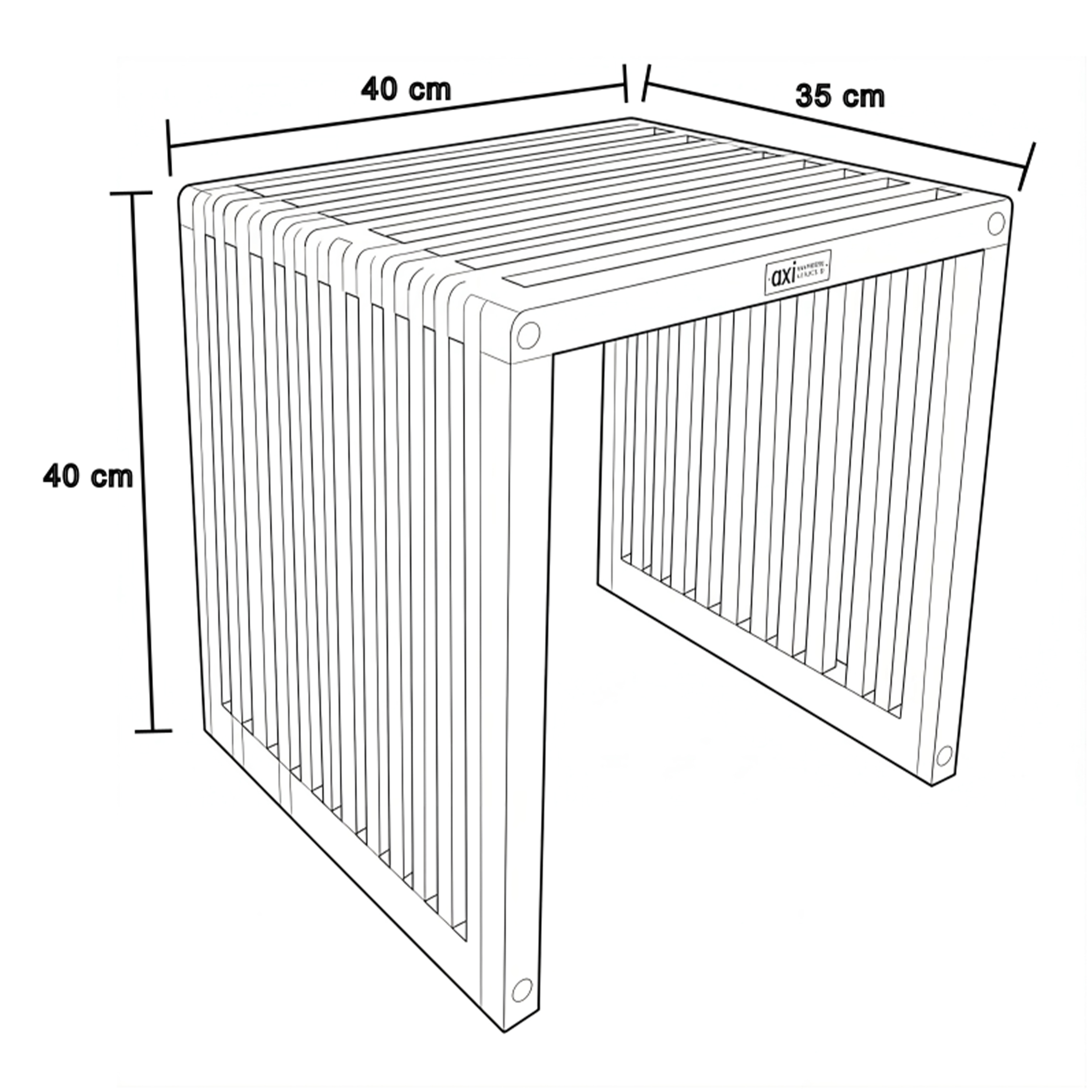 AXI Liane Teak Side Table