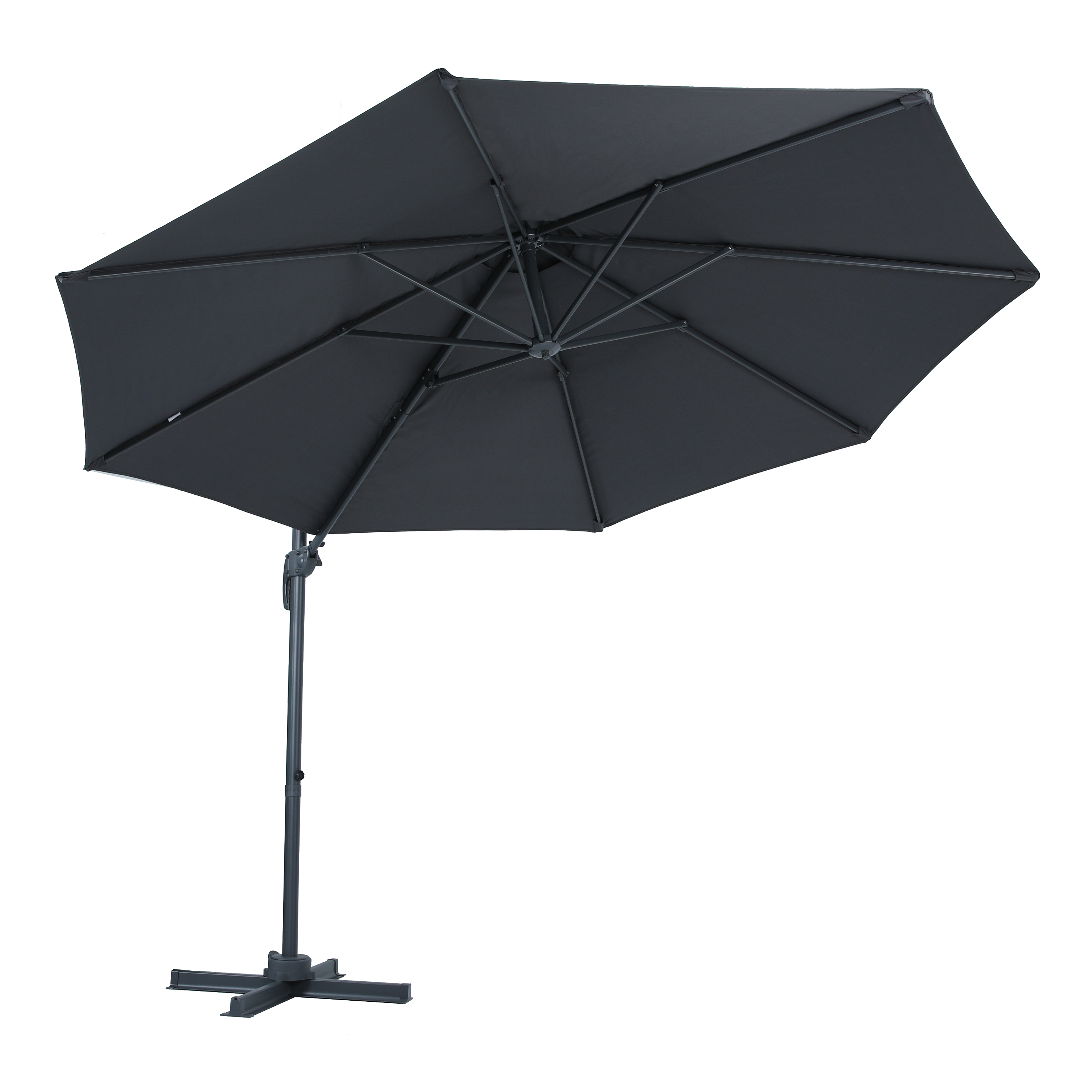 AXI Marisol Cantilever Parasol Ø 300cm Round - Grey/Grey