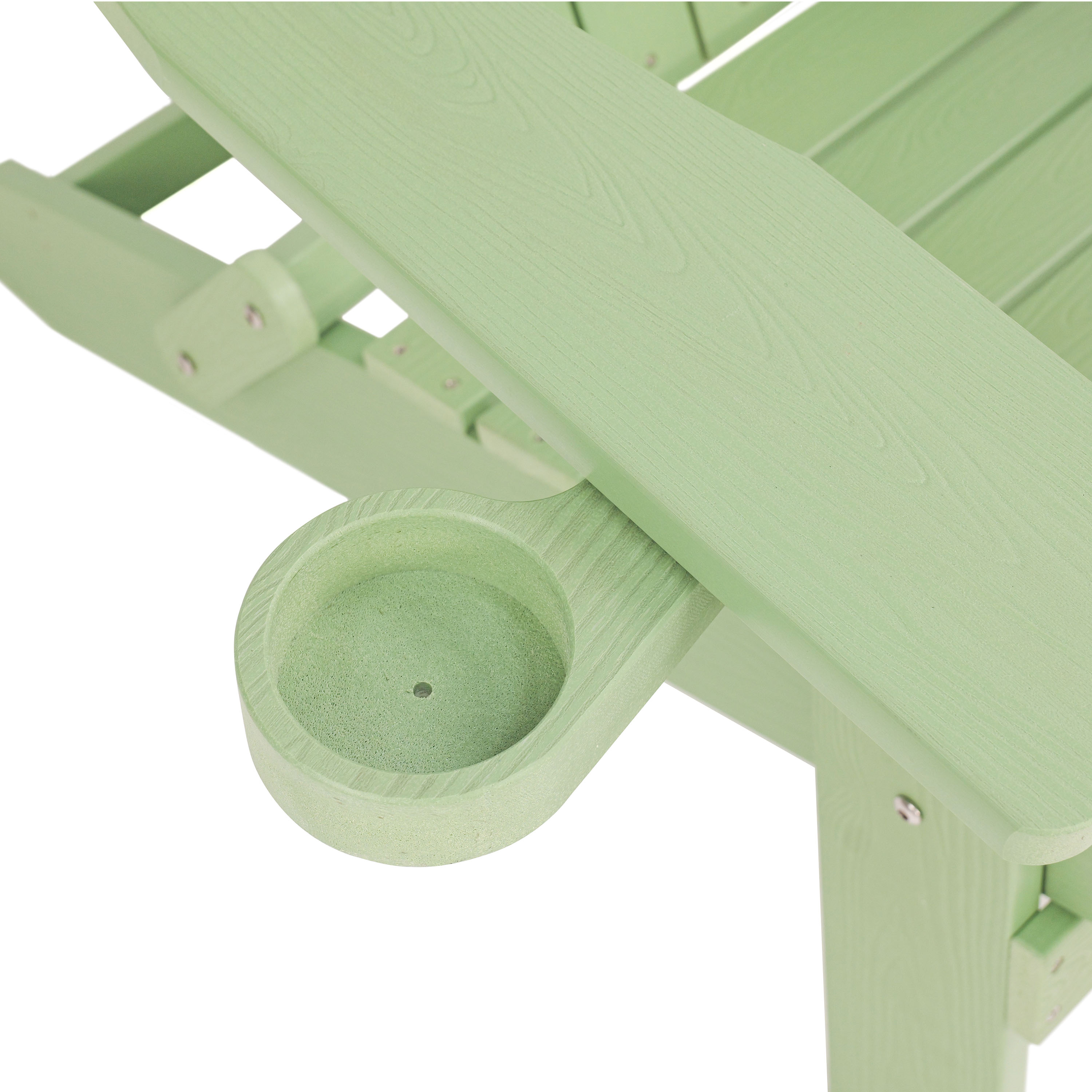 AXI Claire Folding Adirondack Chair Plastic Pastel Green