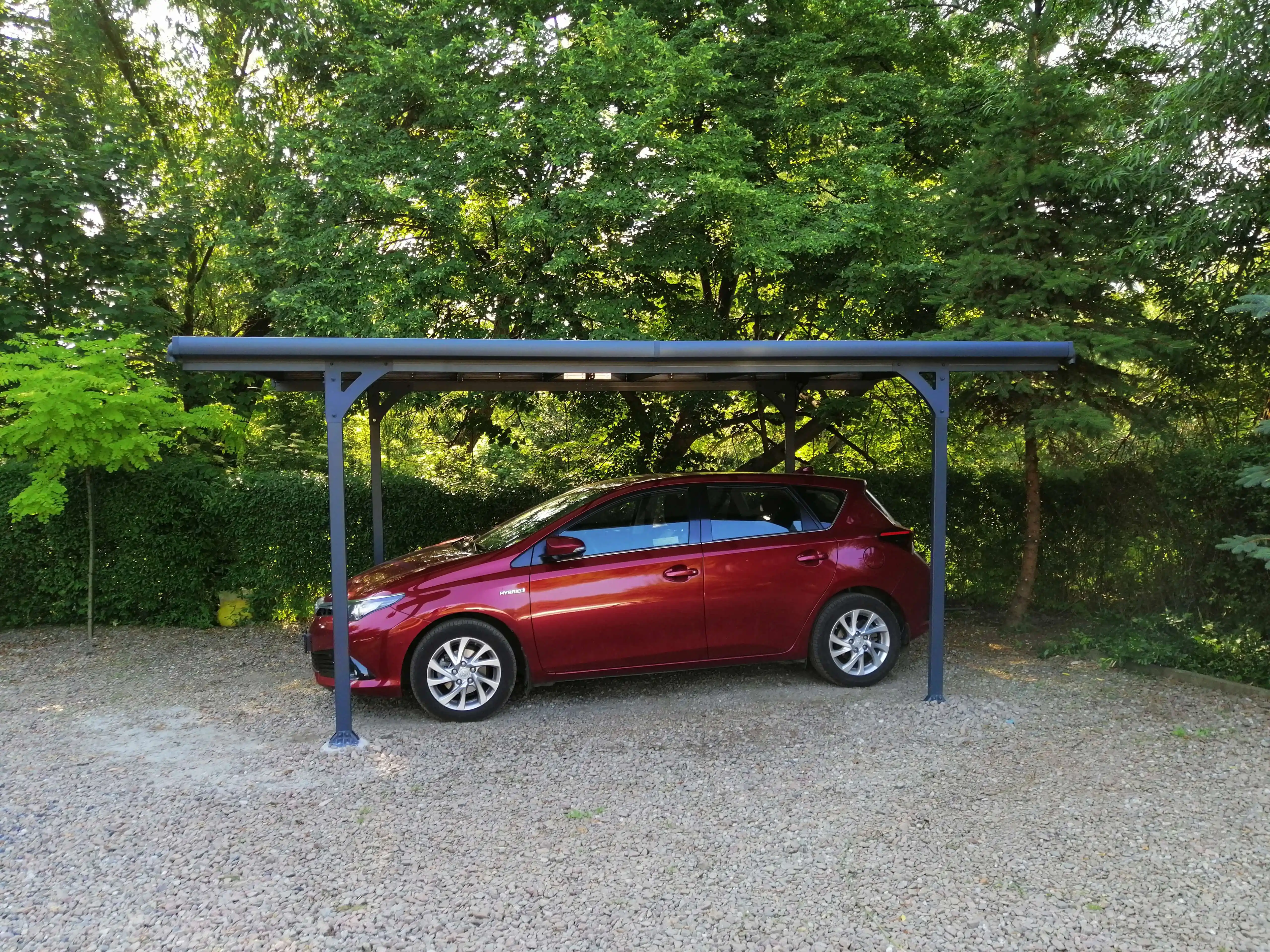Canopia Verona 504X299 cm Carport Enkel Donkergrijs Brons 