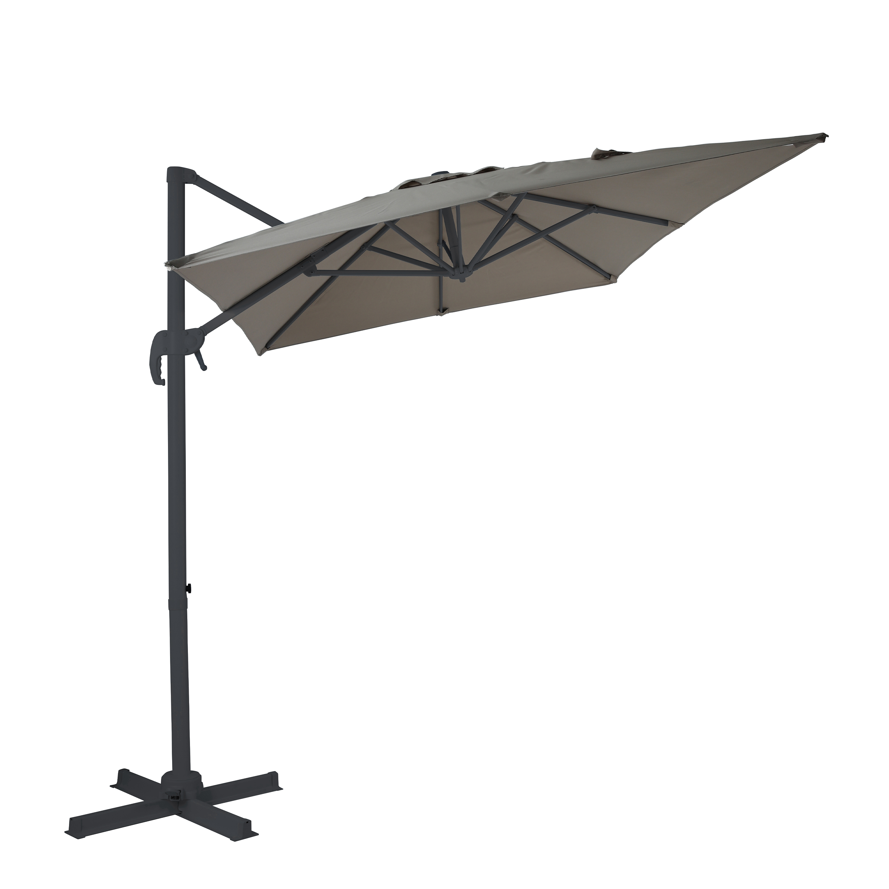 AXI Coco Zweefparasol 200x300cm Antraciet/taupe 