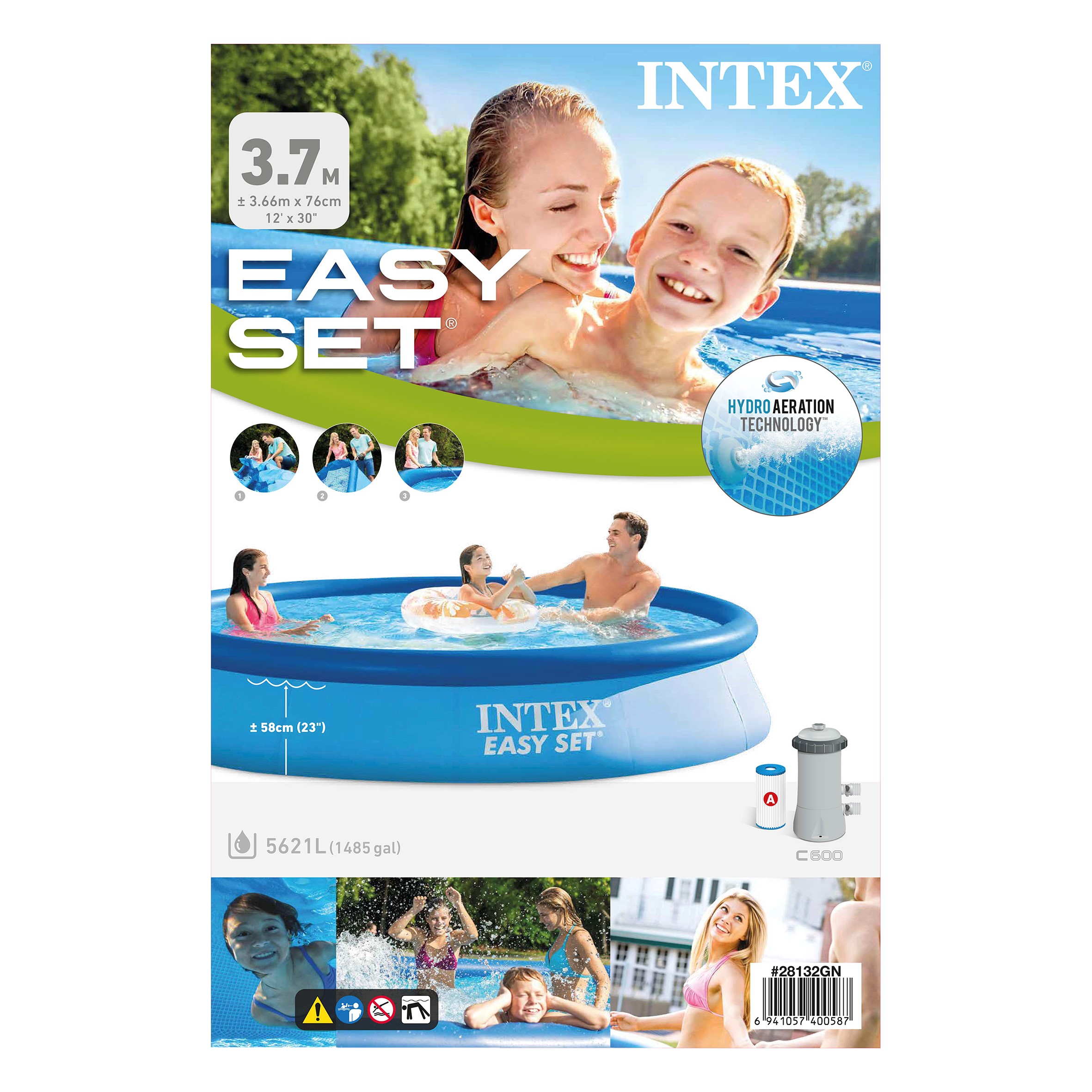 Intex Easy Set Zwembad Ø 366x76cm inclusief filterpomp