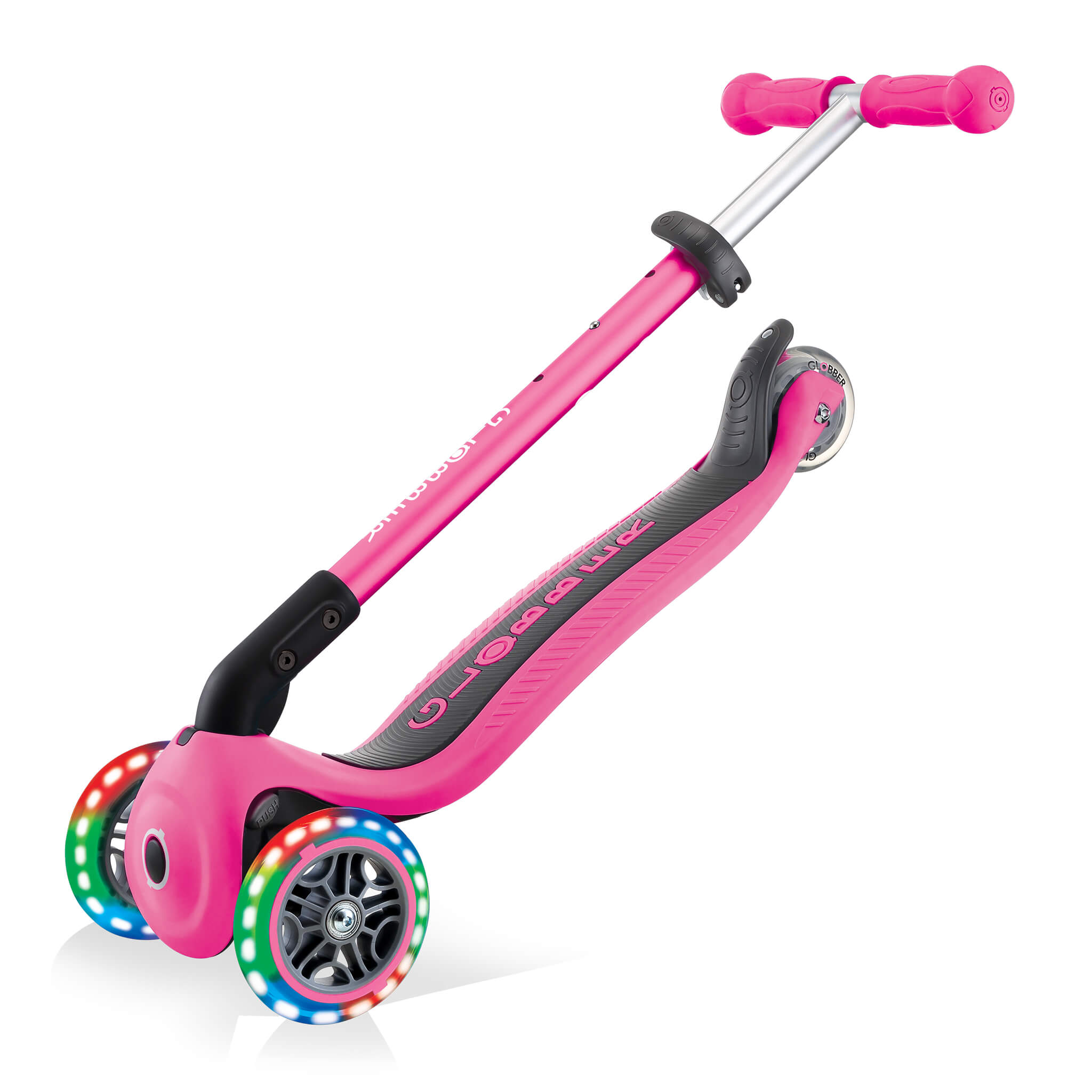 Globber Primo Foldable Lights Step Roze