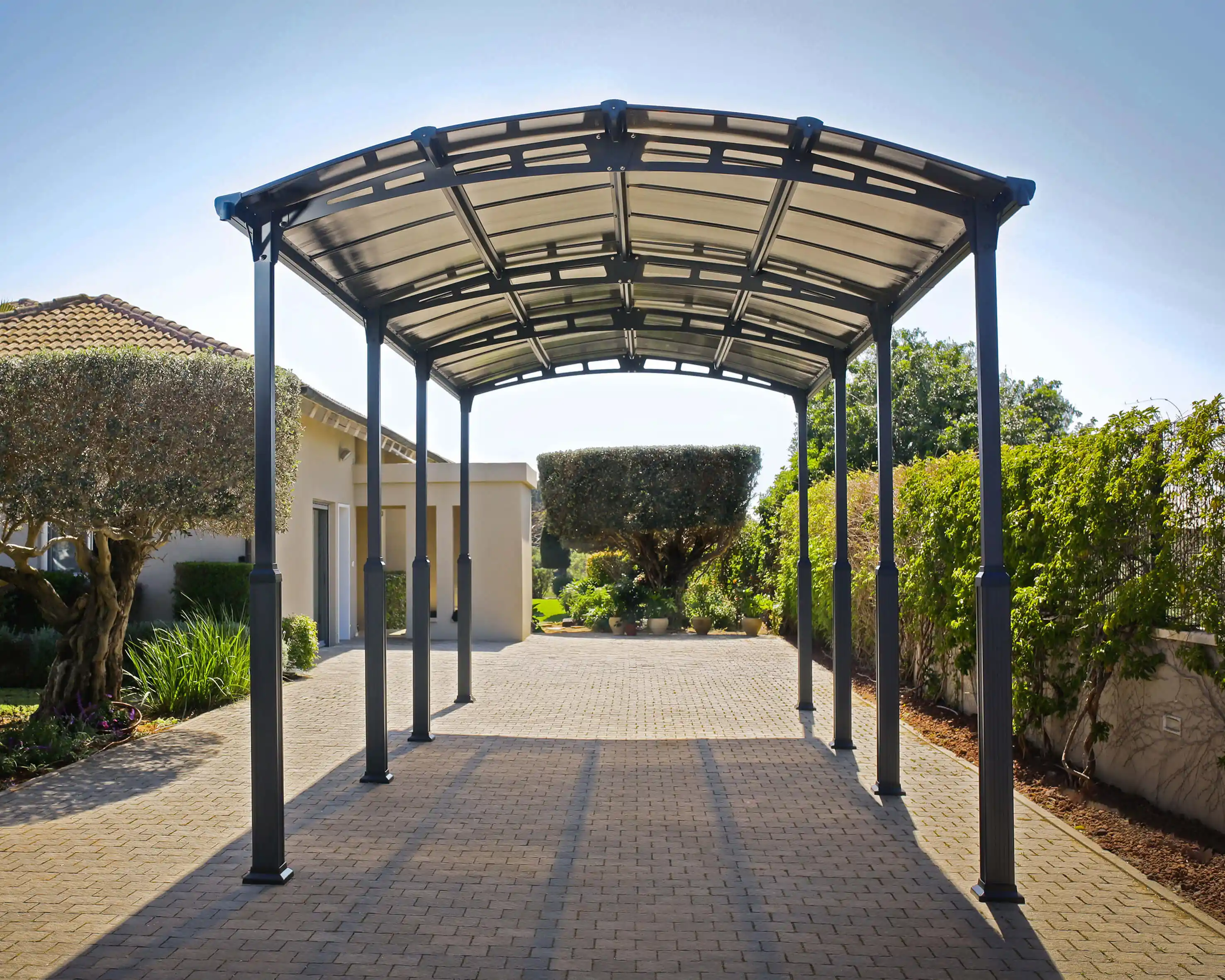 Canopia Alpine 863X360X307 cm RV Carport en Boothuis Donkergrijs Brons Canopia Alpine 863X360X307 cm RV Carport en Boothuis Donkergrijs Brons