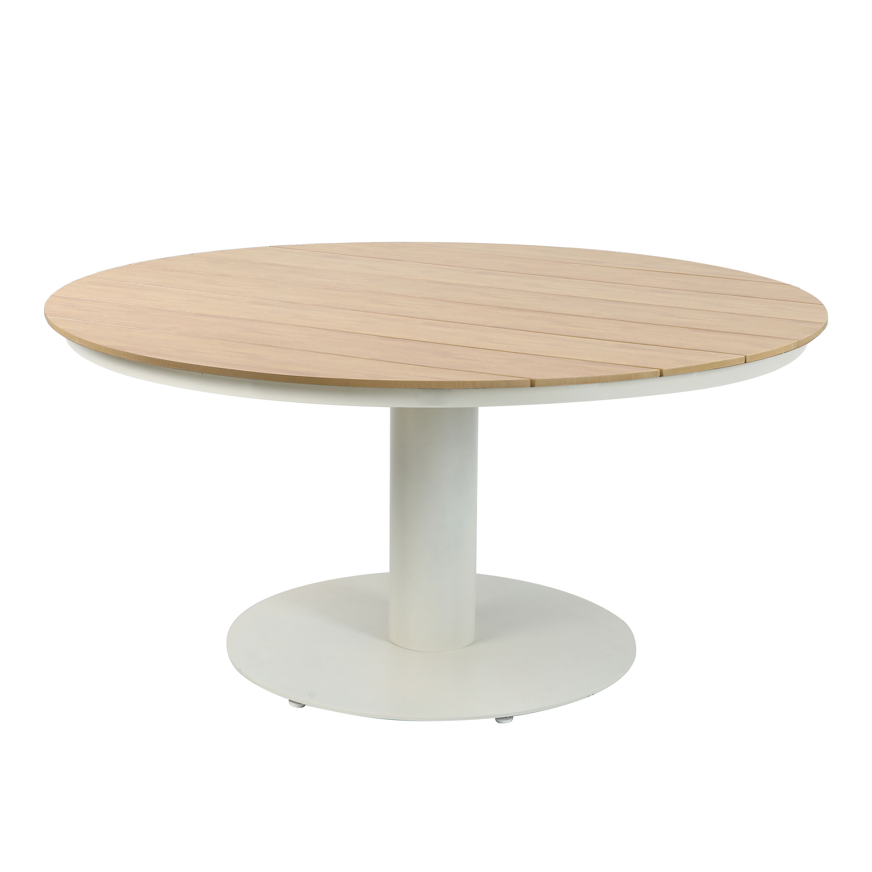 AXI Jay Dining Garden Table Beige with Polywood in Wood Effect