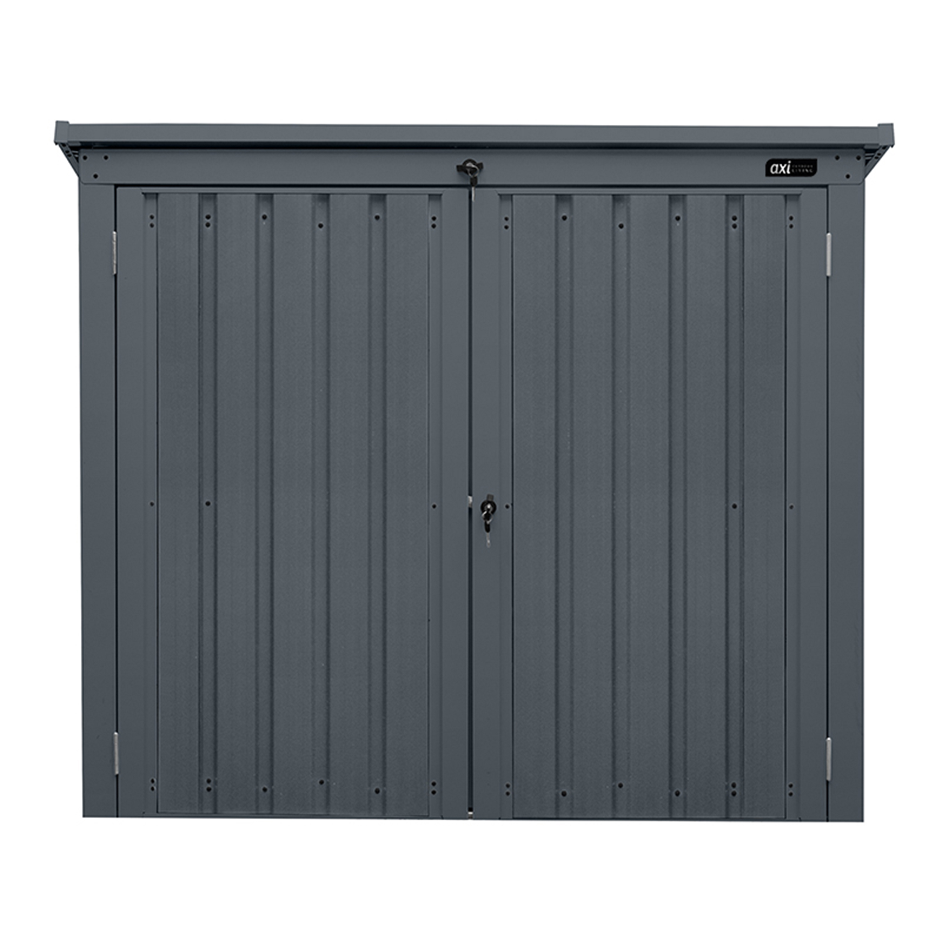 AXI Oscar metalen Containerombouw Tuinkast Antraciet - 2 containers