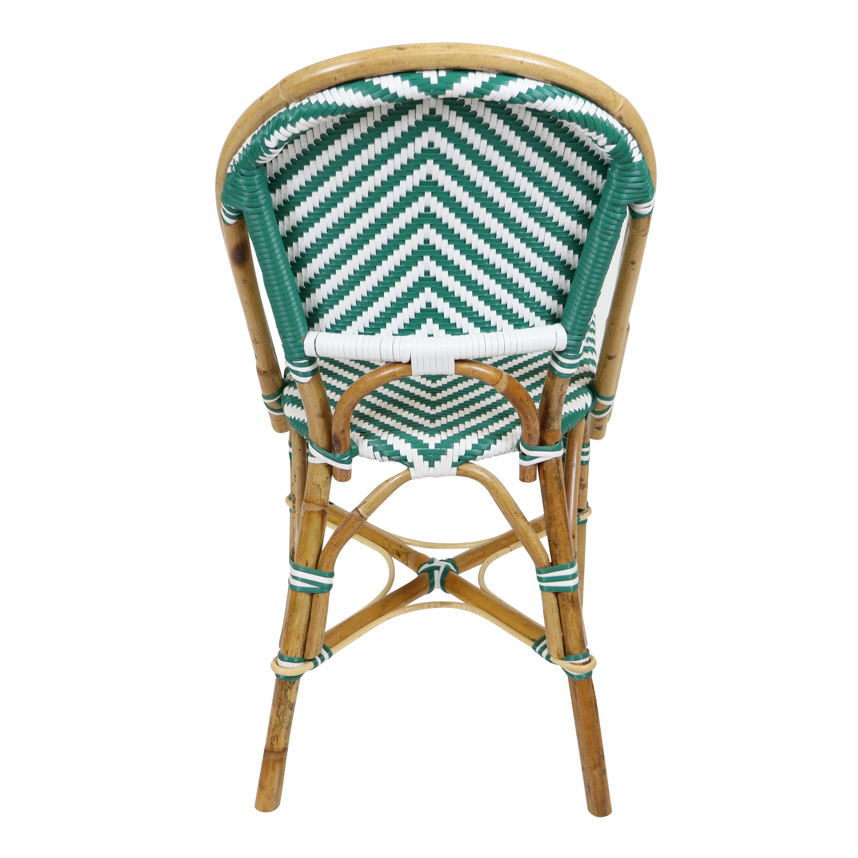 AXI Jacqueline Rattan Bistro Set Green/White