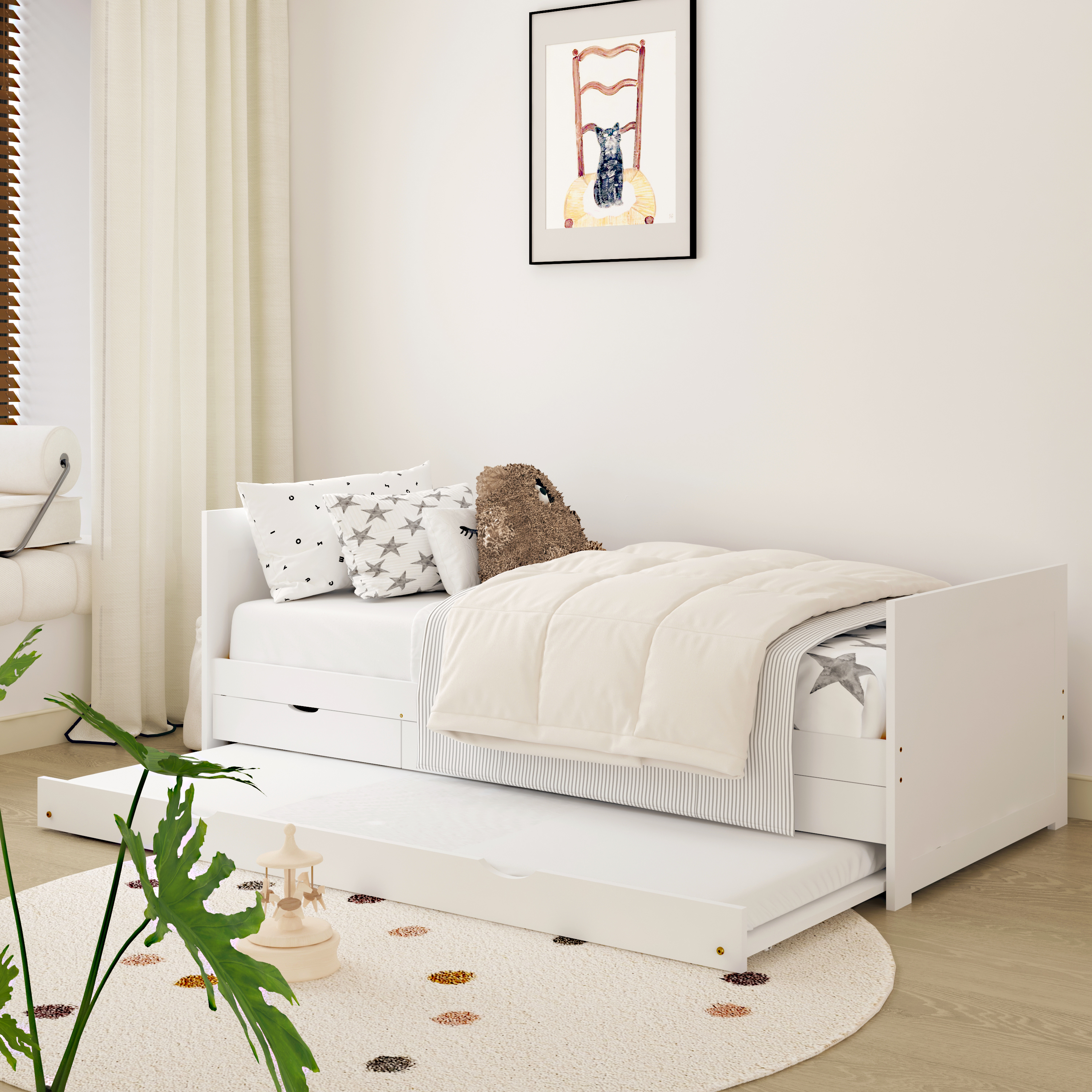 bed met opbergruimte voor kinderen 90x200 multifunctioneel bed met lades, plank en opbergkast bed met opbergruimte wit bed met opbergruimte voor kinderen 90x200 multifunctioneel bed met lades, plank en opbergkast bed met opbergruimte wit