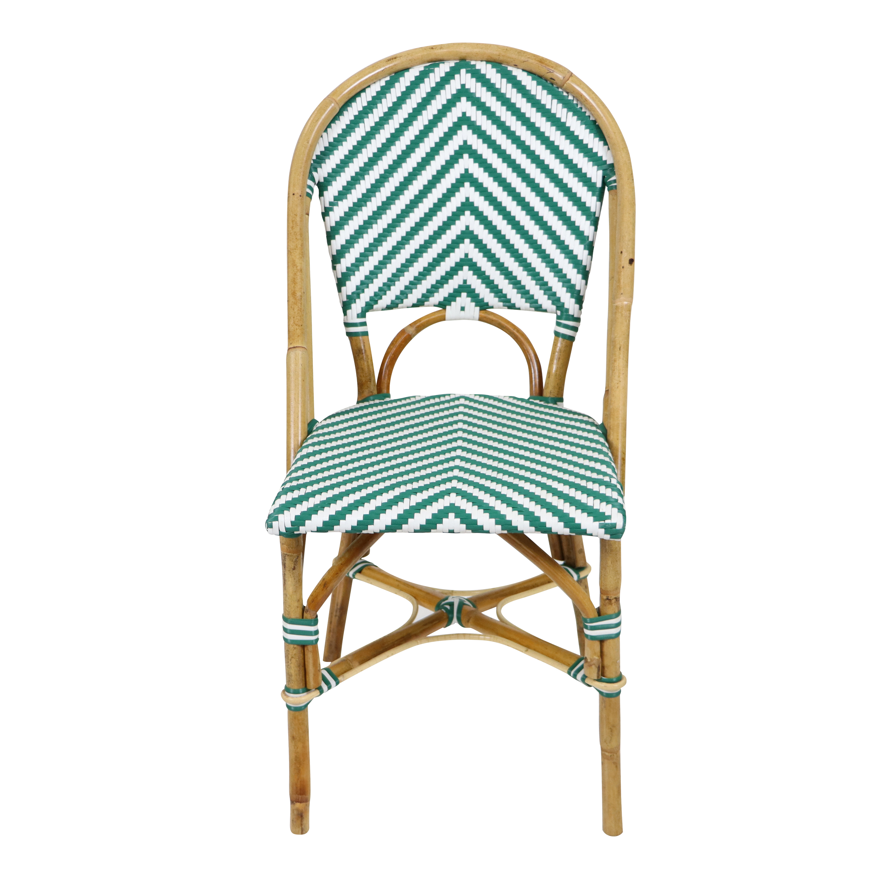 AXI Jacqueline Rattan Bistro Set Green/White