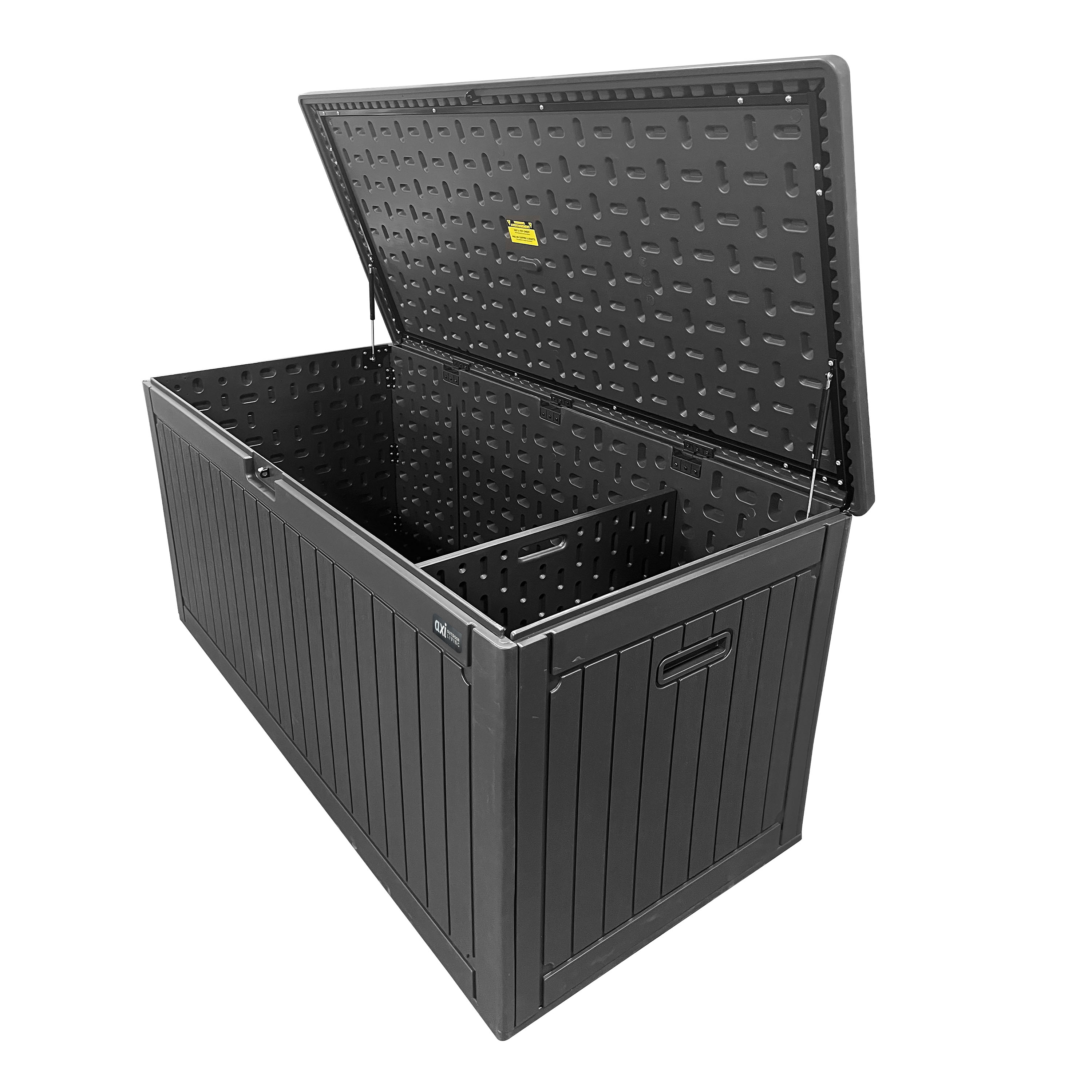 AXI Mike Plastic Storage Box 1000 Black – 177x82x83cm
