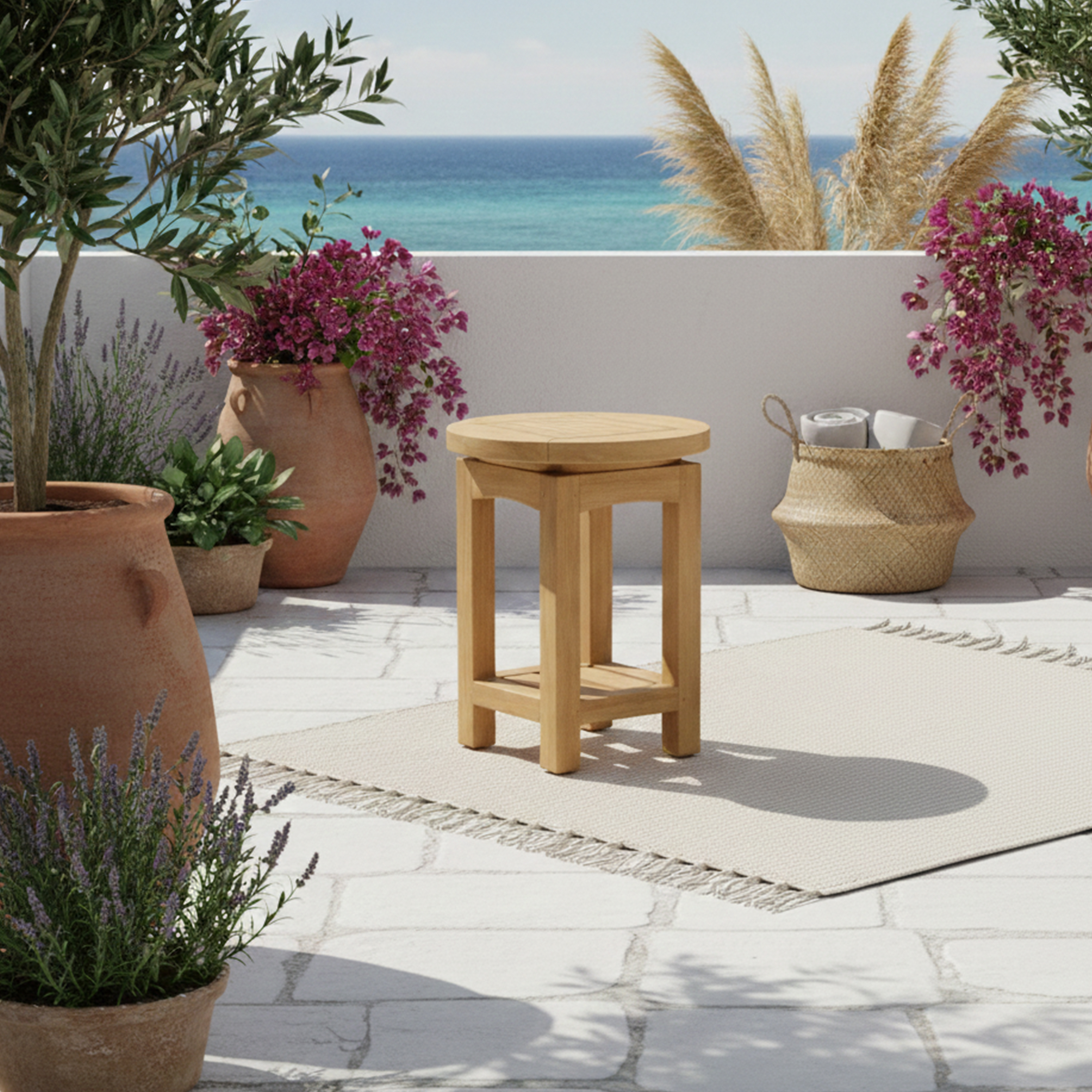 AXI Nomani Teak Stool