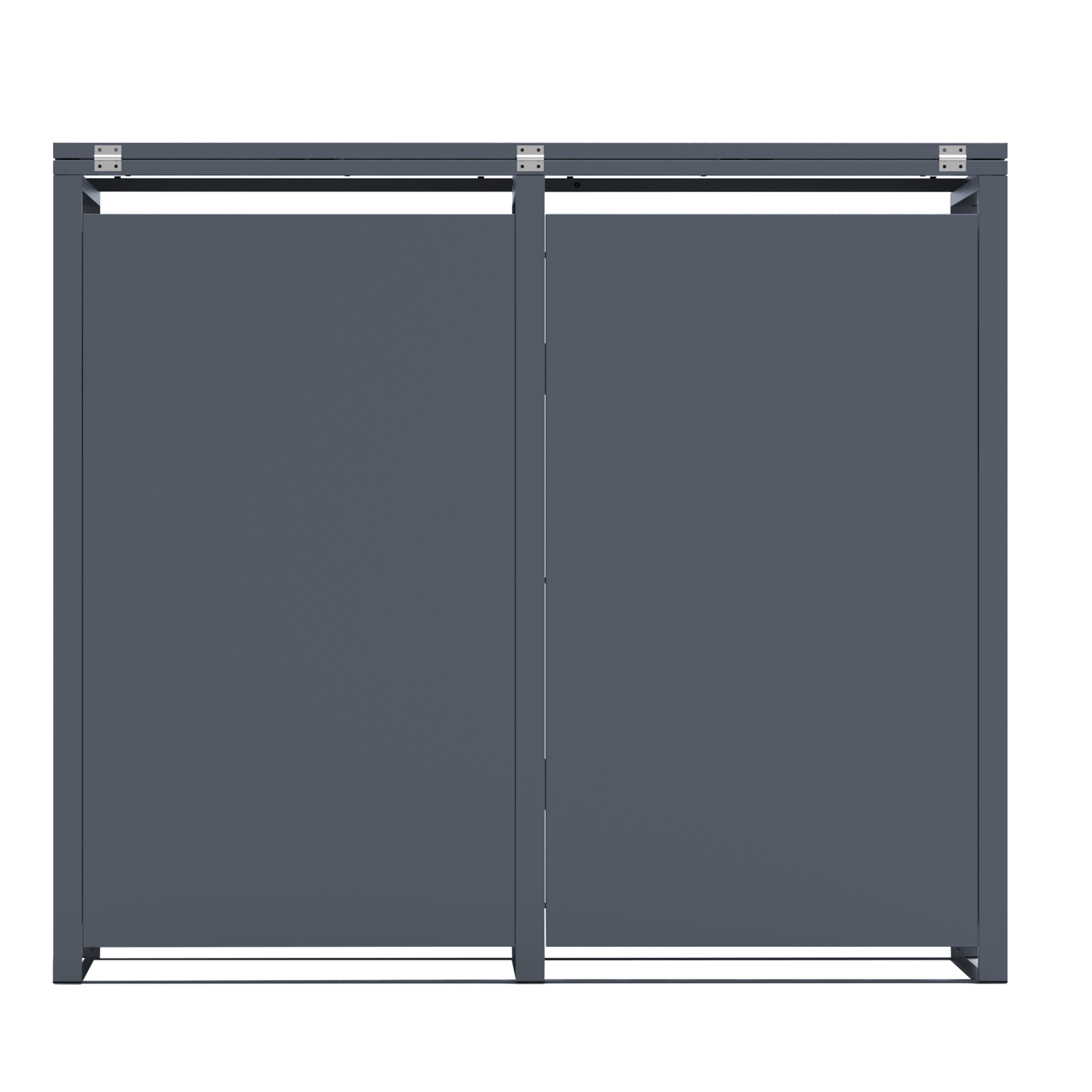 AXI Luke Metal Garbage Bin Shed - 2 Garbage Bins