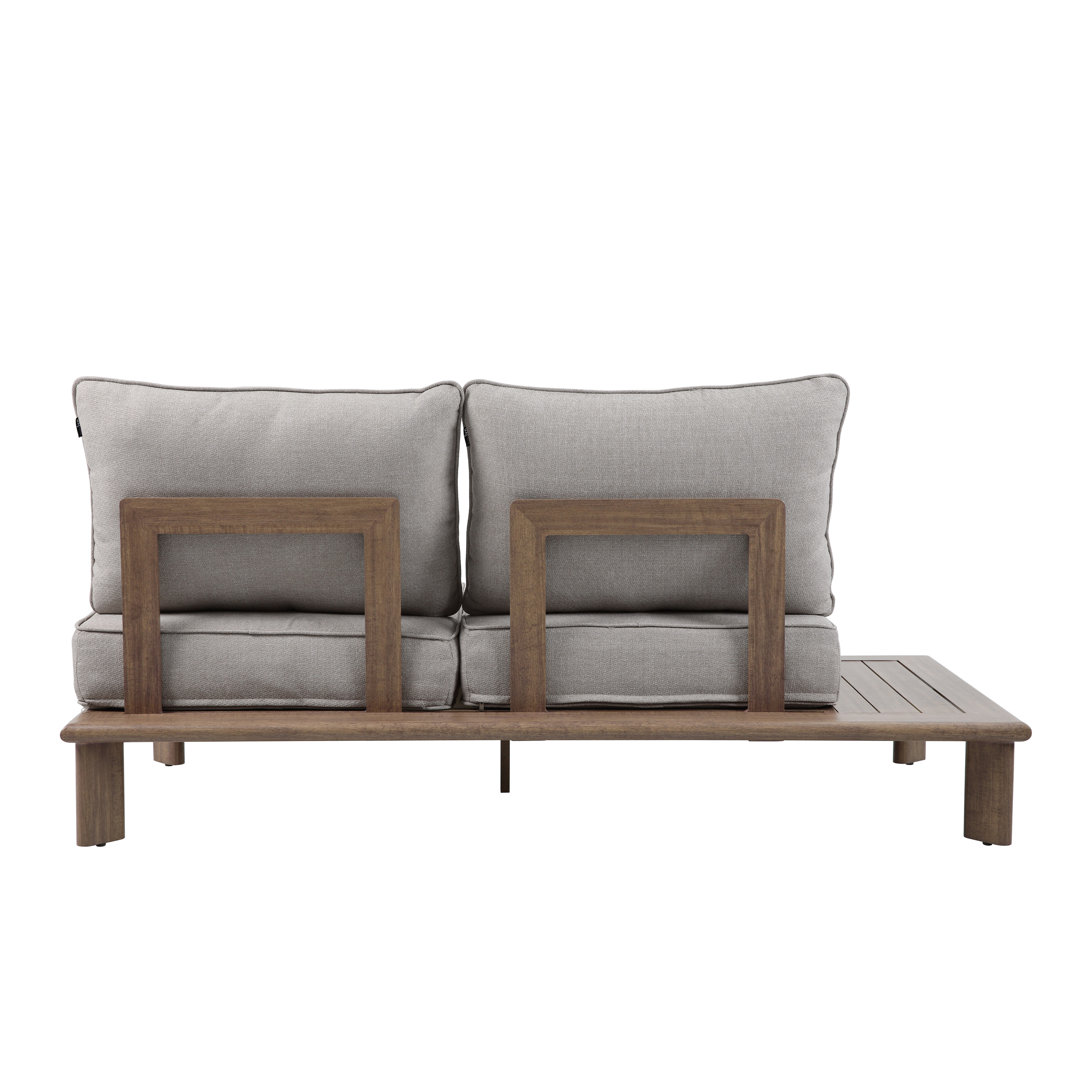 AXI Avery Lounge Set with Side Tables Wood-Look with Beige