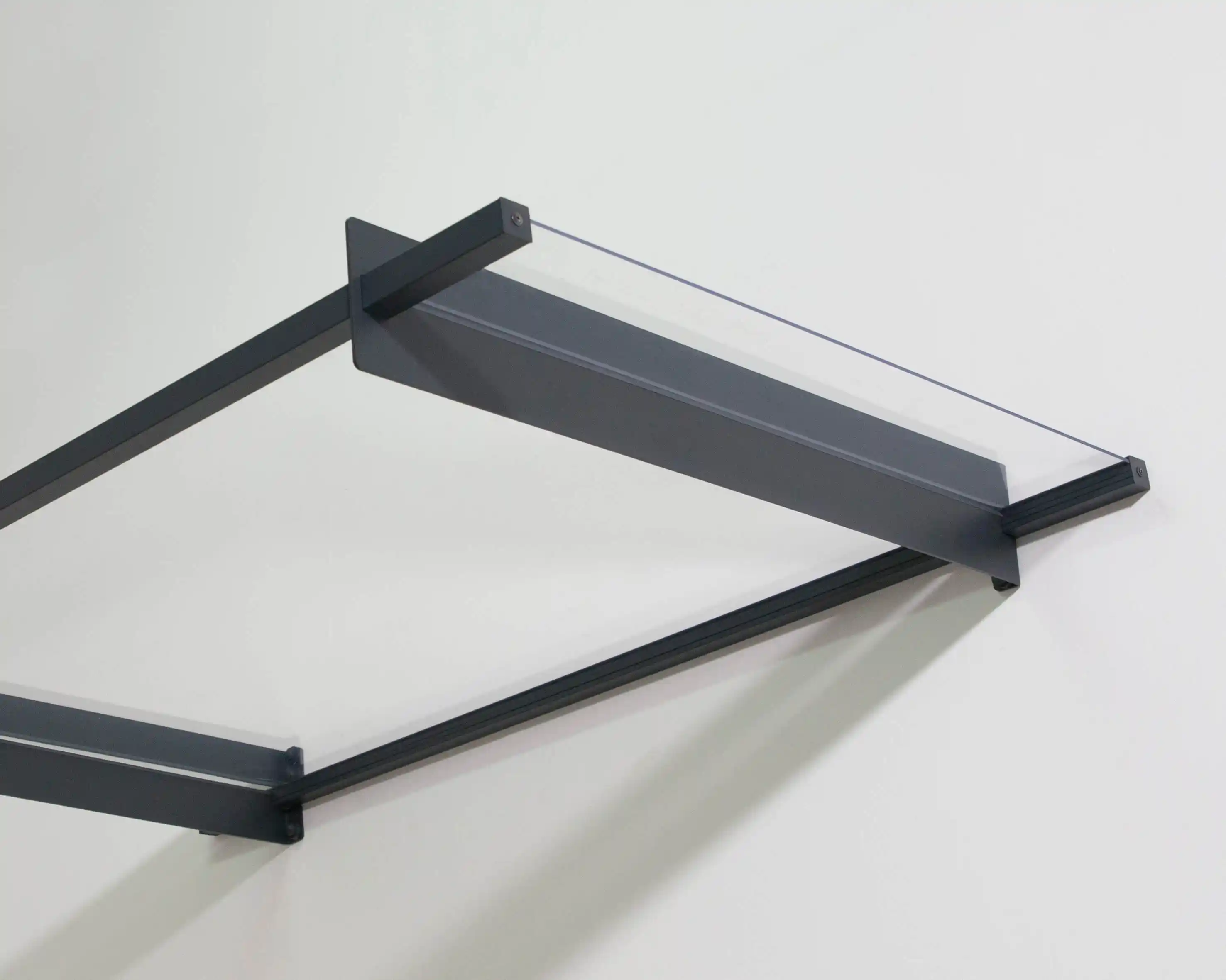 Canopia Nancy 150X94X14 cm  Deur en Veranda Luifel Donkergrijs Helder