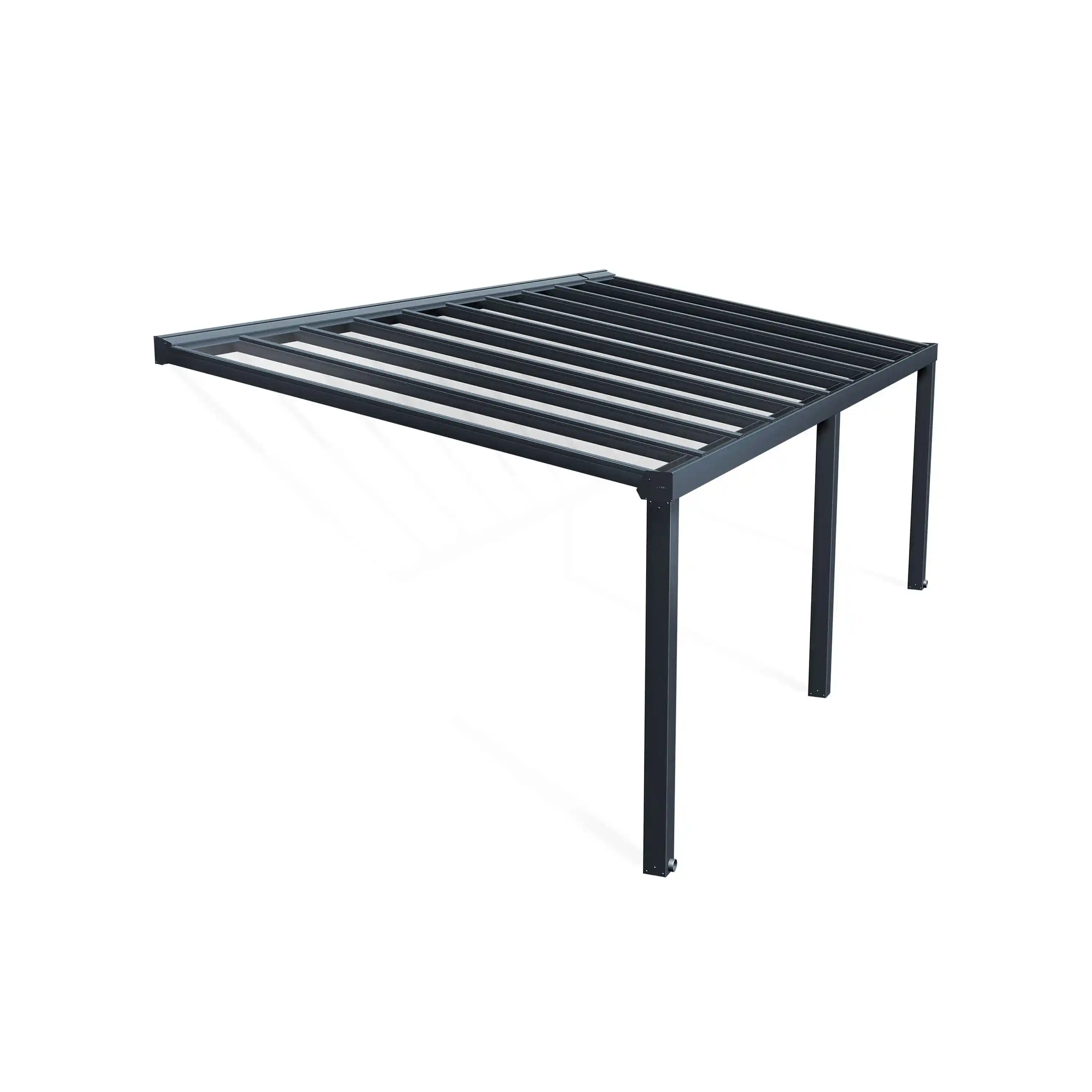 Canopia Stockholm 340X740 cm Terrasoverkapping Donkergrijs Helder-7290108601305 Canopia Stockholm 340X740 cm Terrasoverkapping Donkergrijs Helder