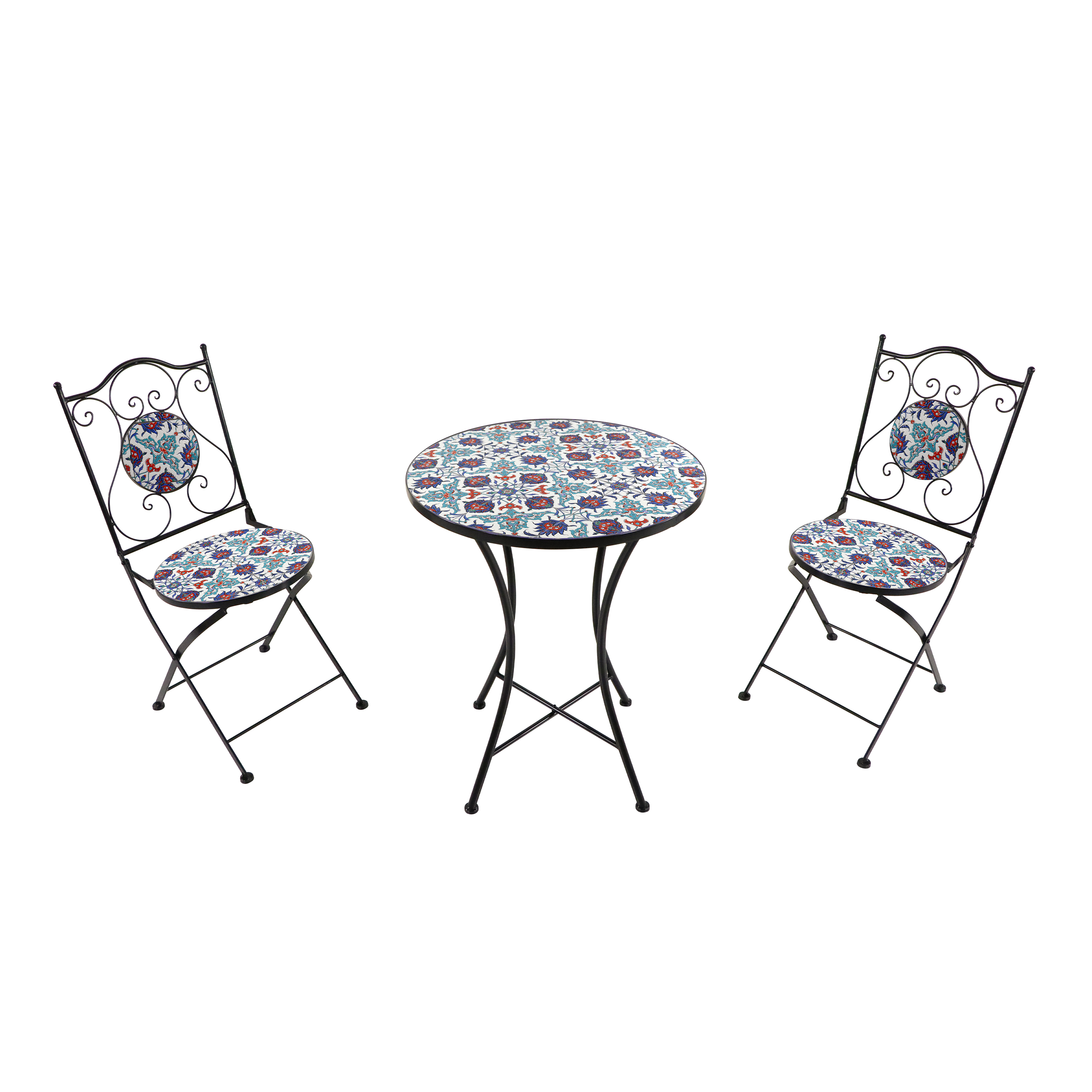 AXI Amélie Bistro Set Mosaic - Bright Blue