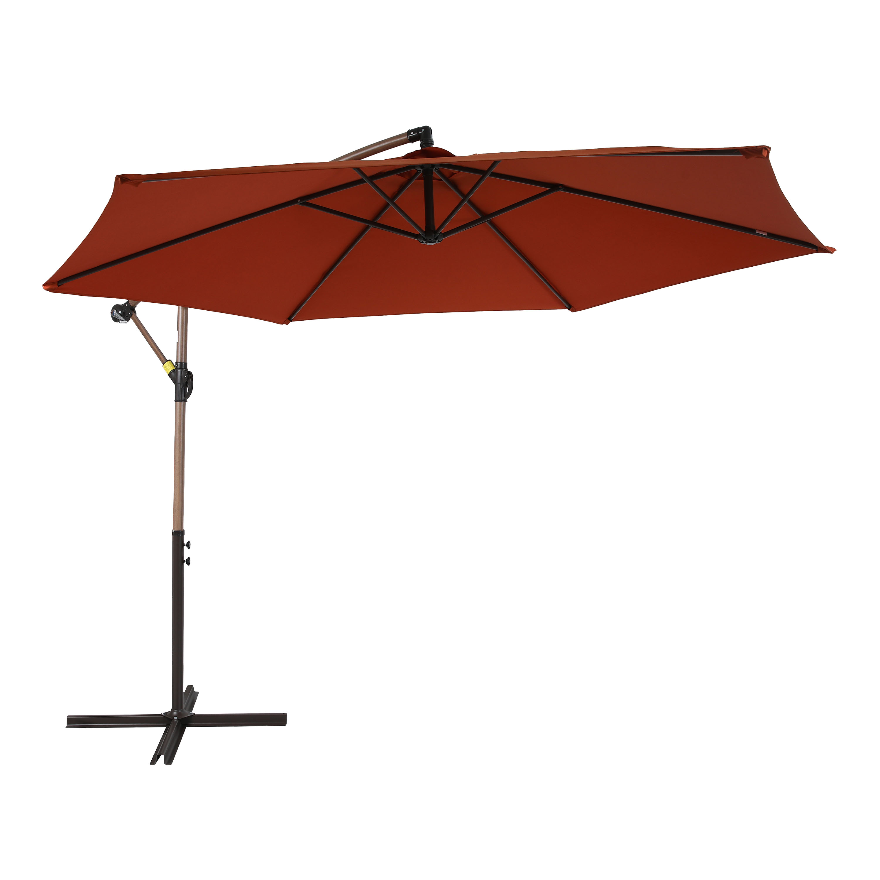 AXI Dion Cantilever Parasol Ø 300cm Oak-look/Terracotta