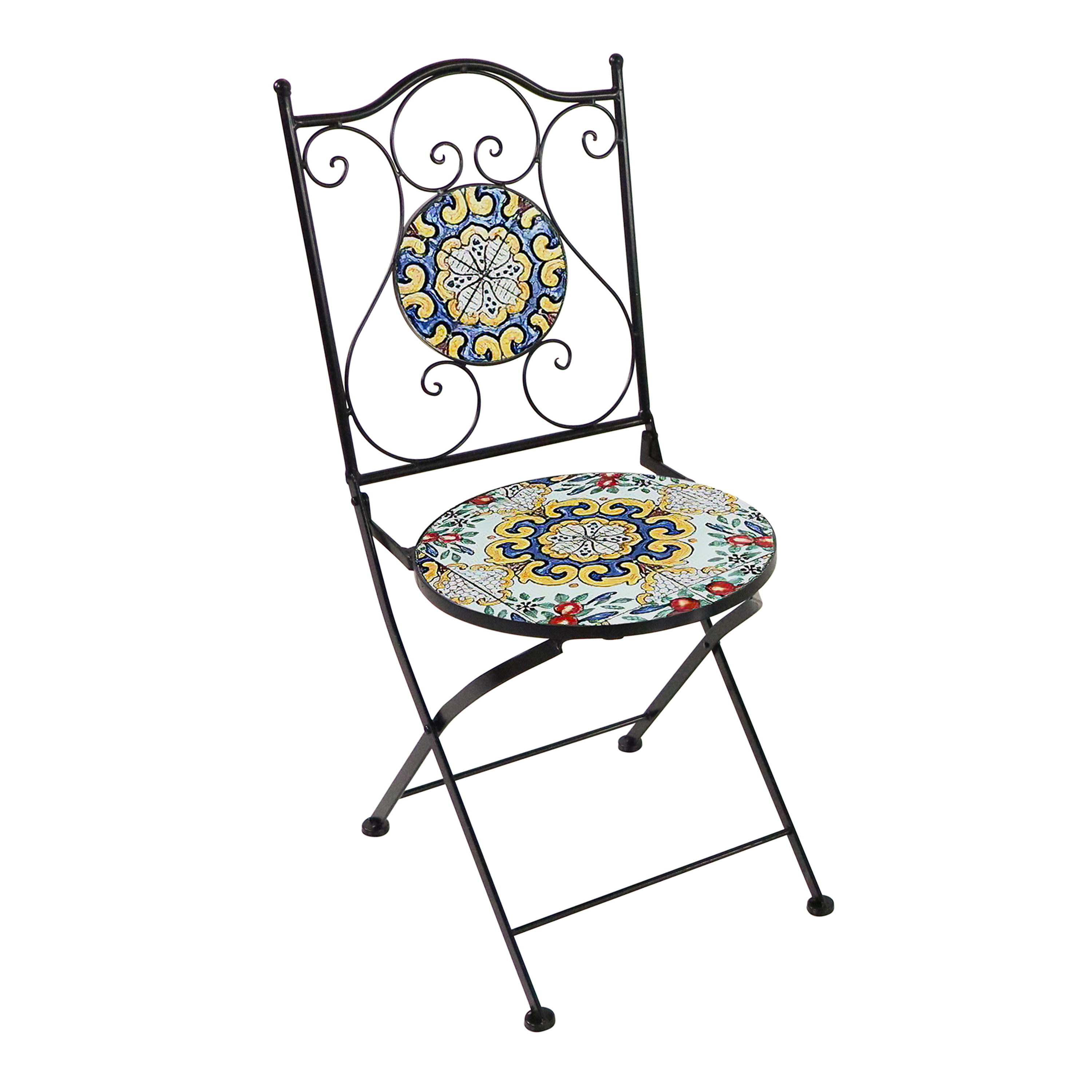 AXI Amélie Bistro Chairs Foldable Classic Multicolour – Set 2 pieces