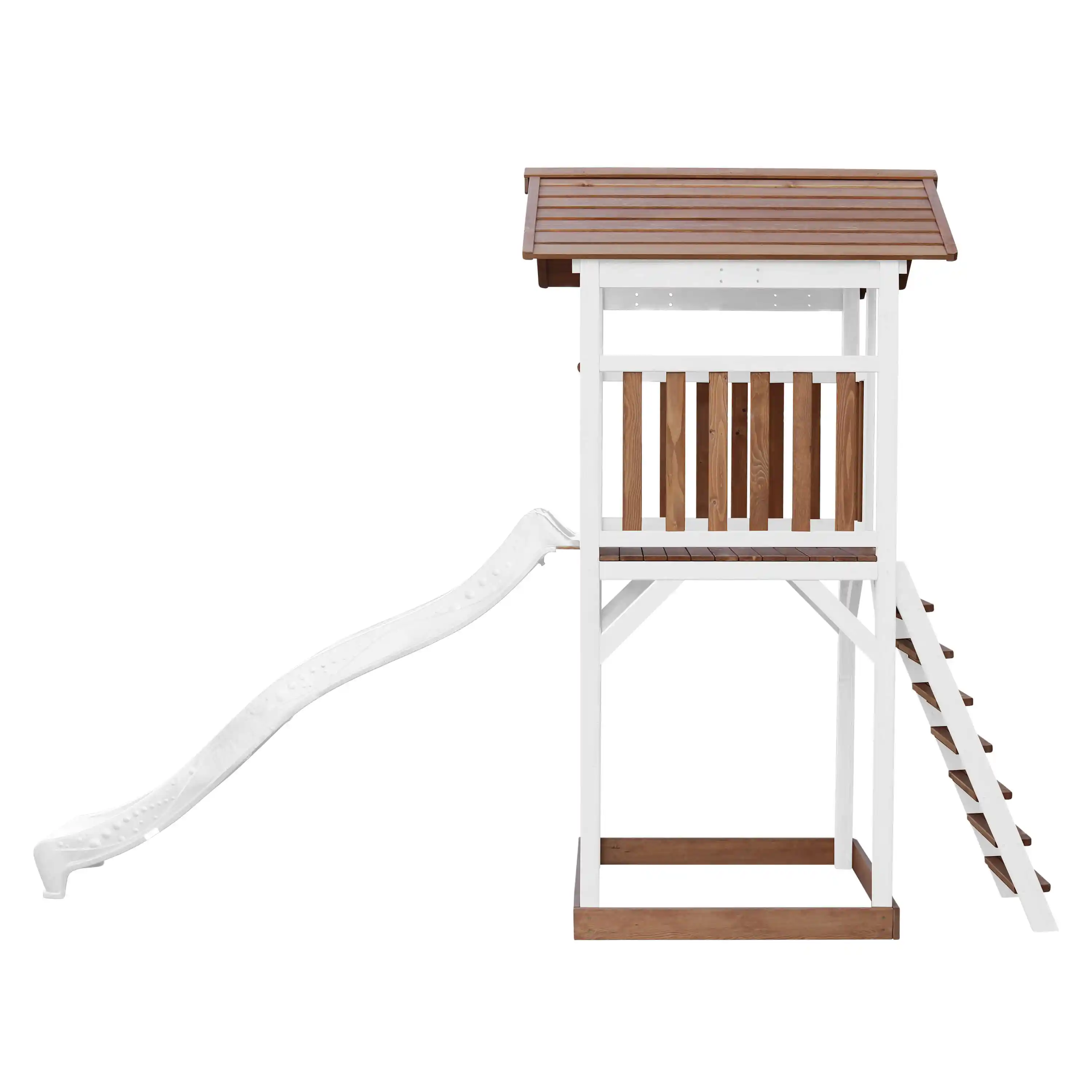 AXI Beach Tower Speeltoren Bruin/wit - Witte Glijbaan