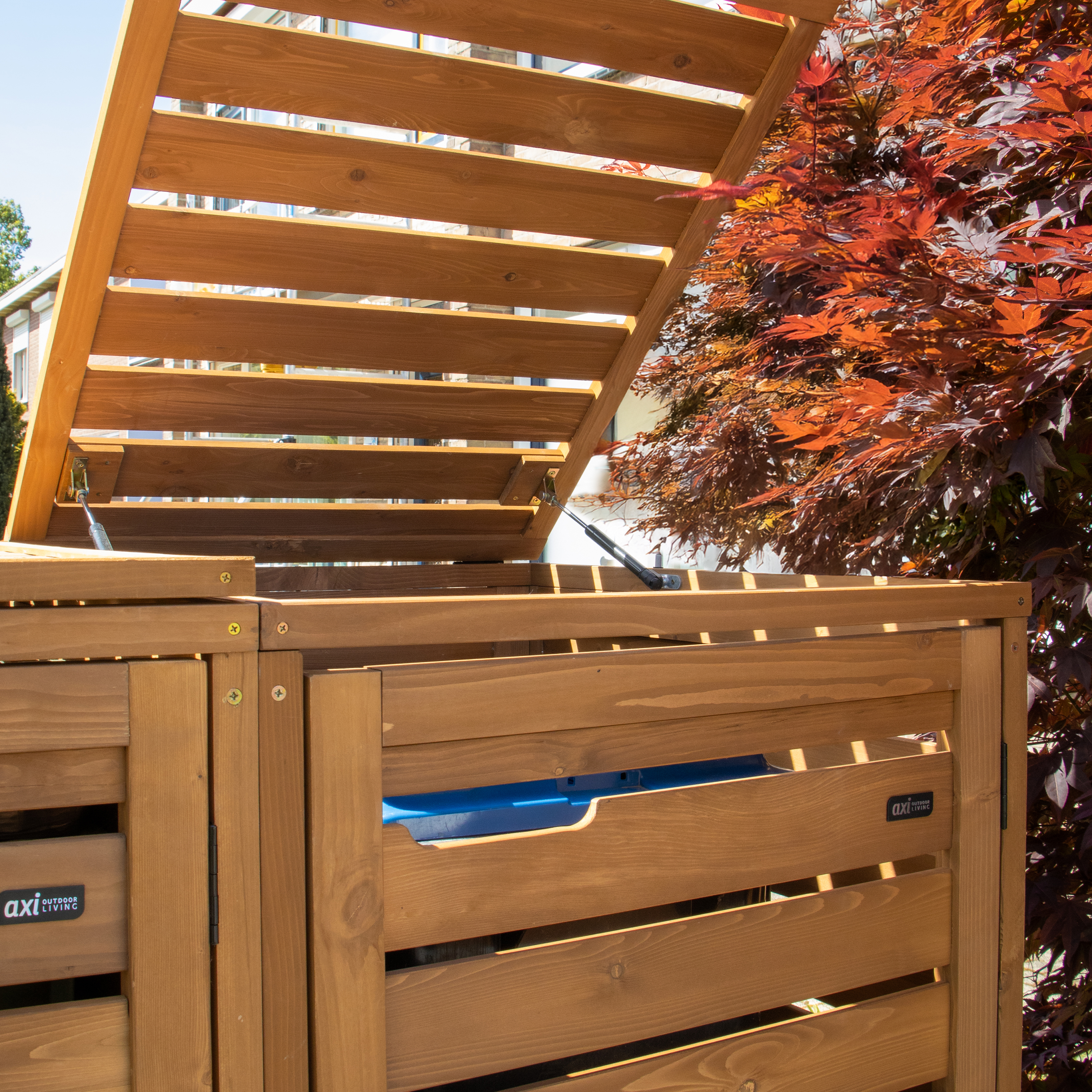 AXI Lex Wooden Bin Storage Brown – 4 bins