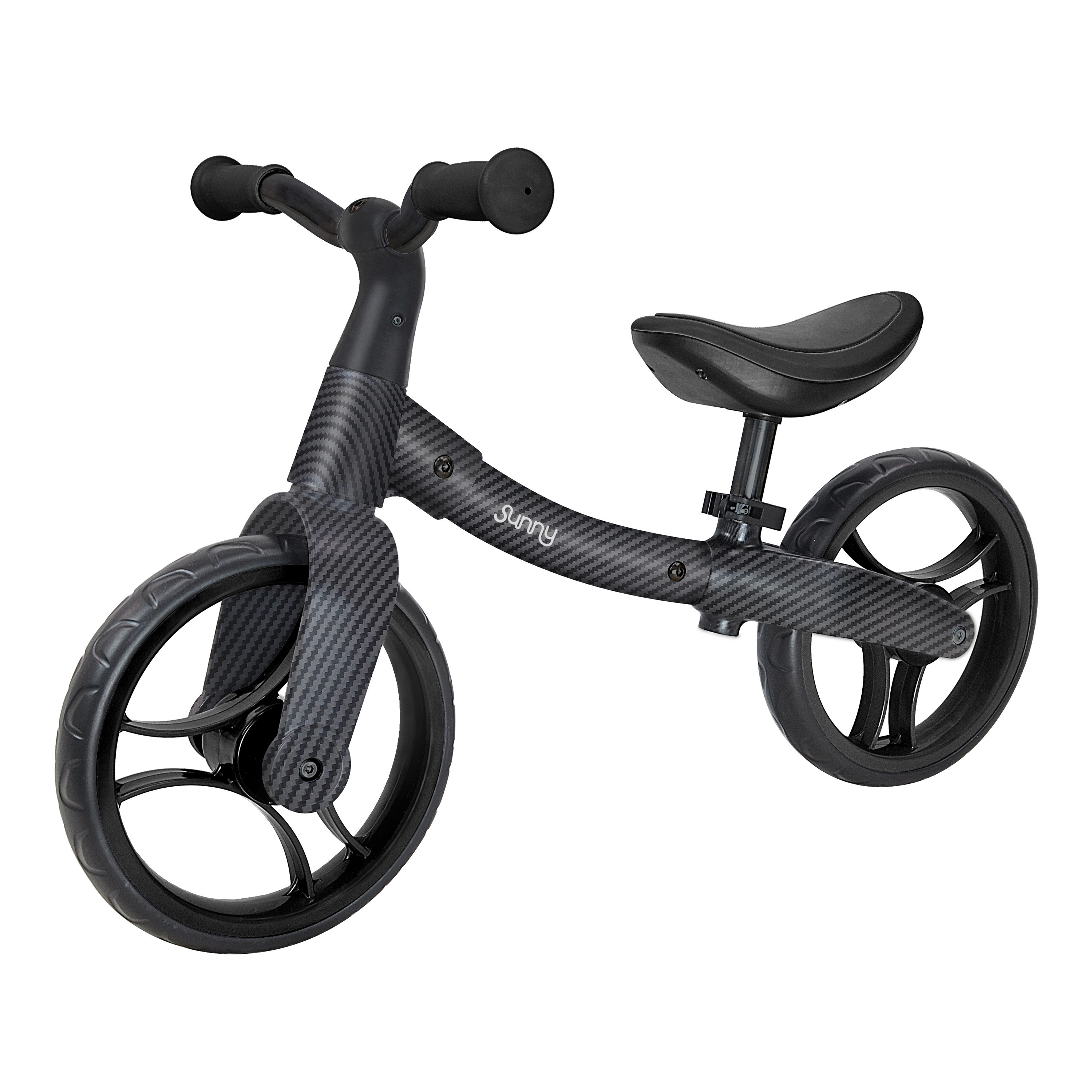 Sunny Balance Bike 3000 Metalen Loopfiets met Carbon Fiber Look