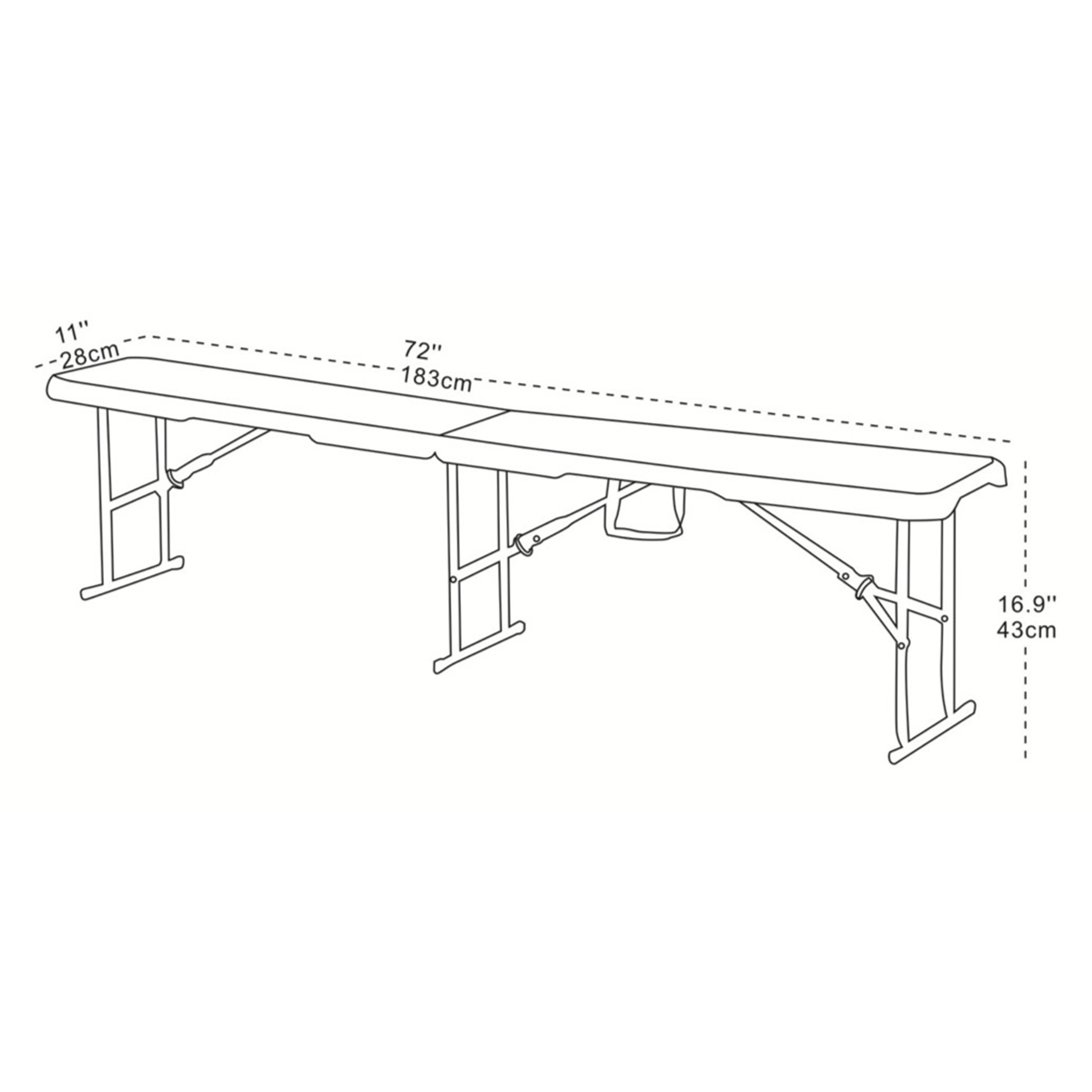AXI Elba Folding Bench