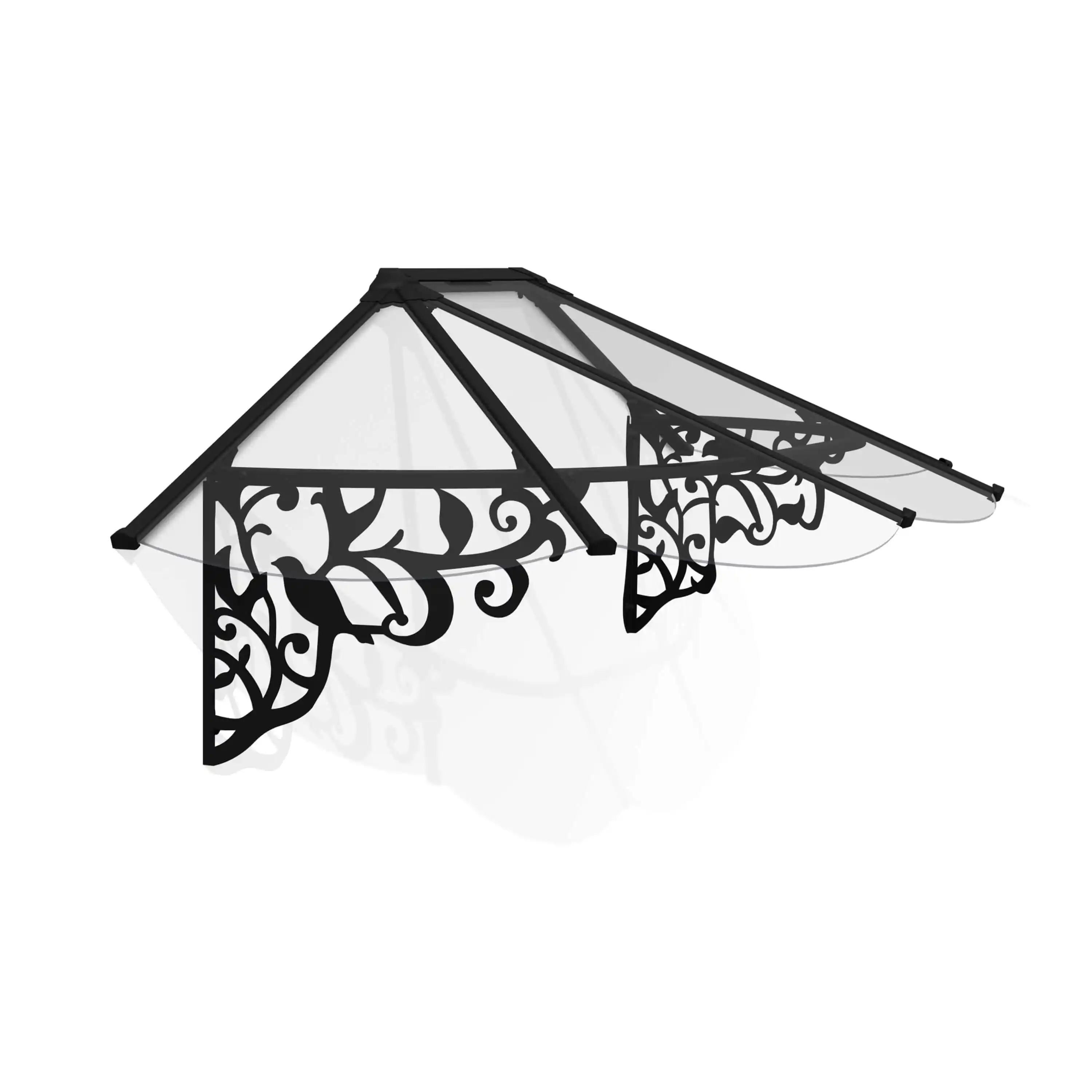 Canopia Lily 216X88X70 cmDeur en Veranda Luifel Zwart Helder