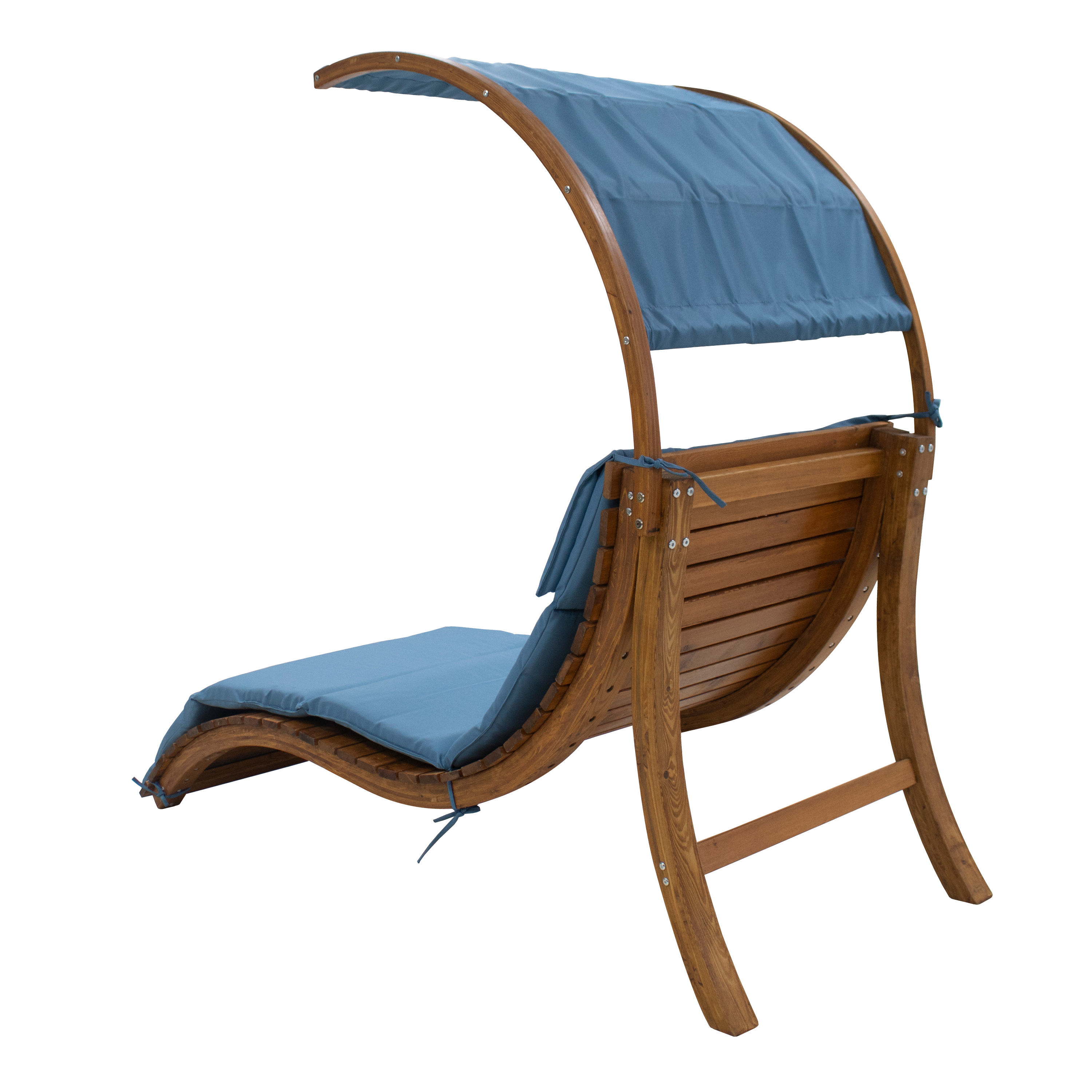 AXI Salina sun lounger with removable canopy Blue
