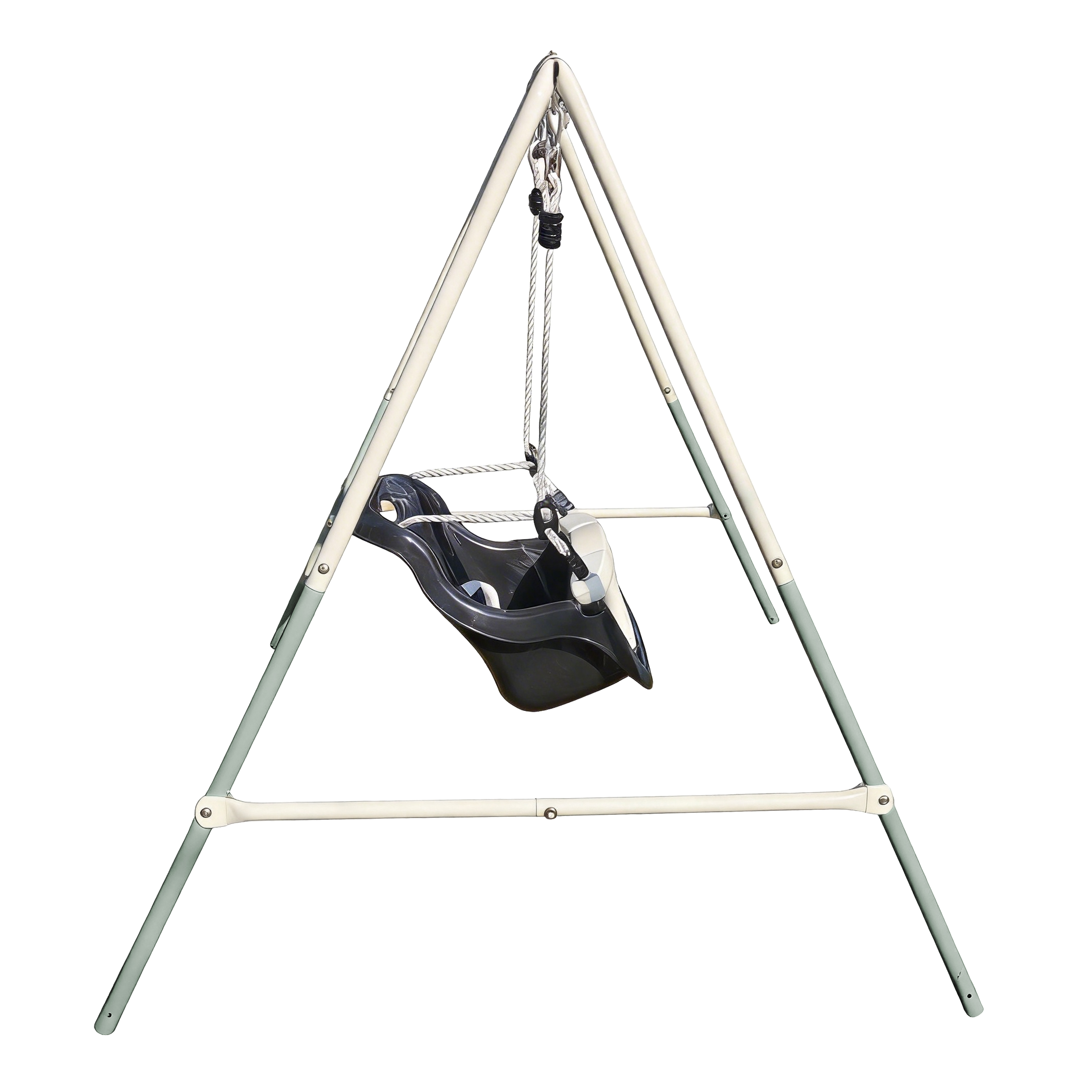 AXI Metal 2 in 1 Grow with me Swing with Baby Seat and Swing Seat - Green/Cream