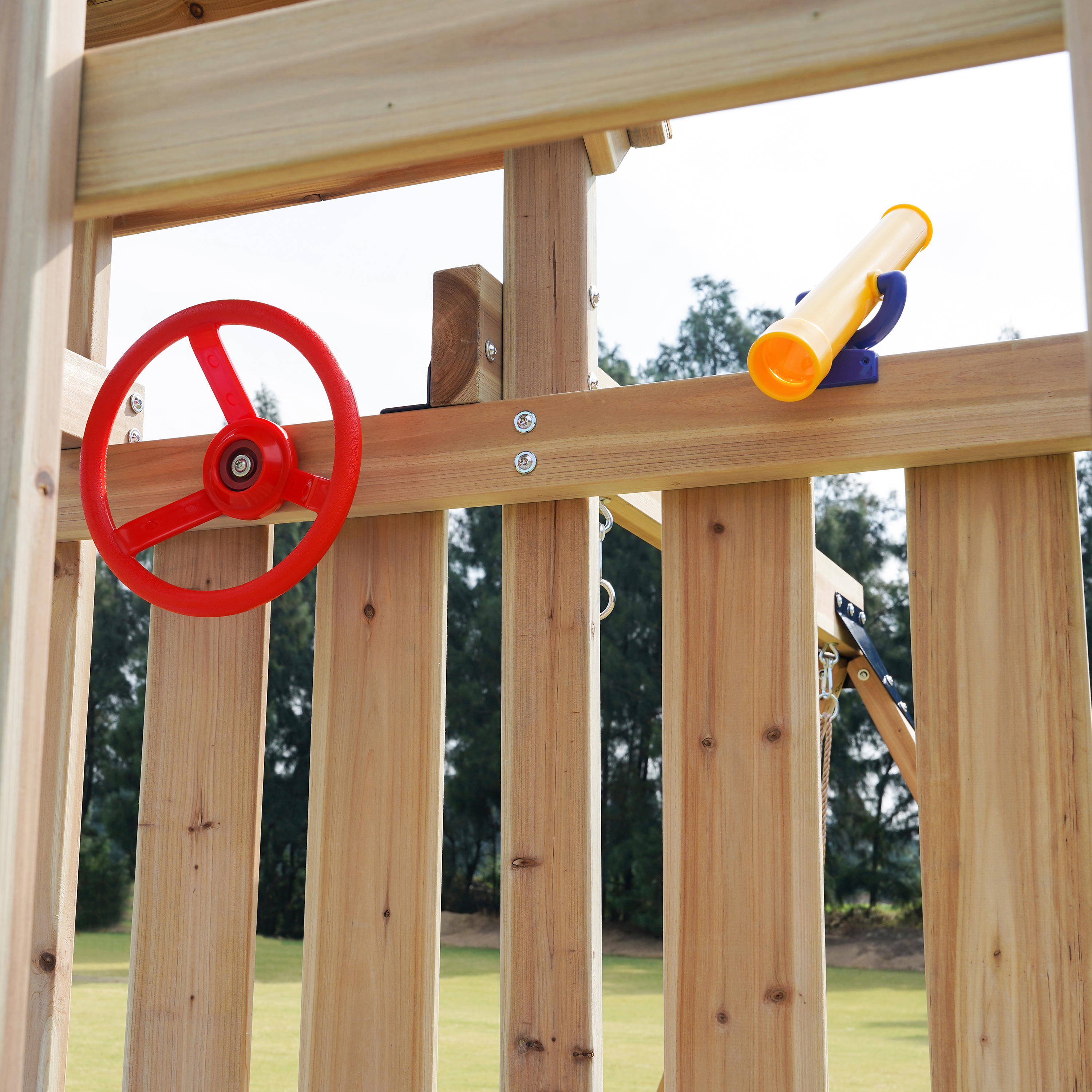 AXI Moos Climbing Frame with Double Swing Set - White Slide-8720365064531 AXI Moos Climbing Frame with Double Swing Set - White Slide