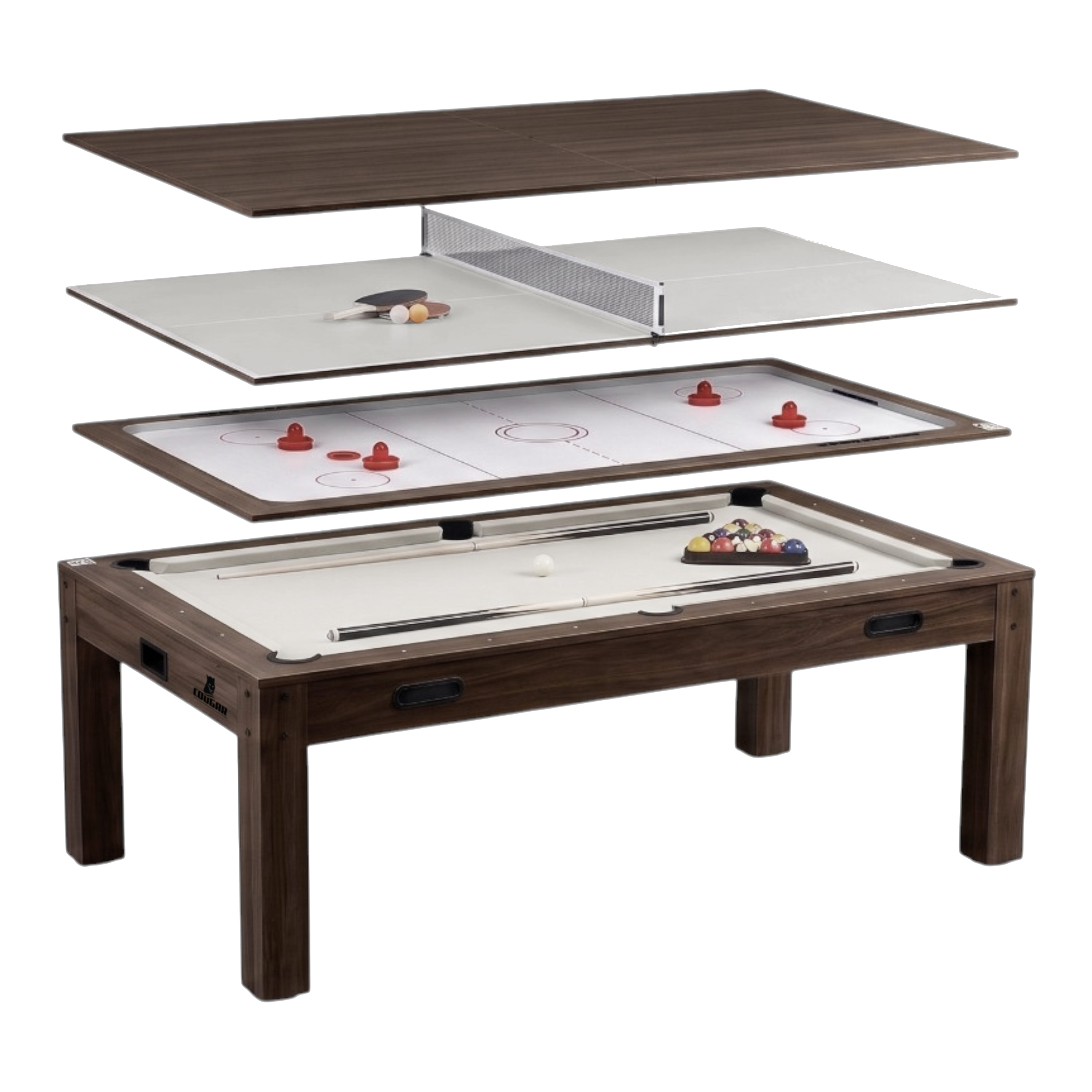 Cougar Ultimate Pro 4-in-1 Multi Games Table 7ft