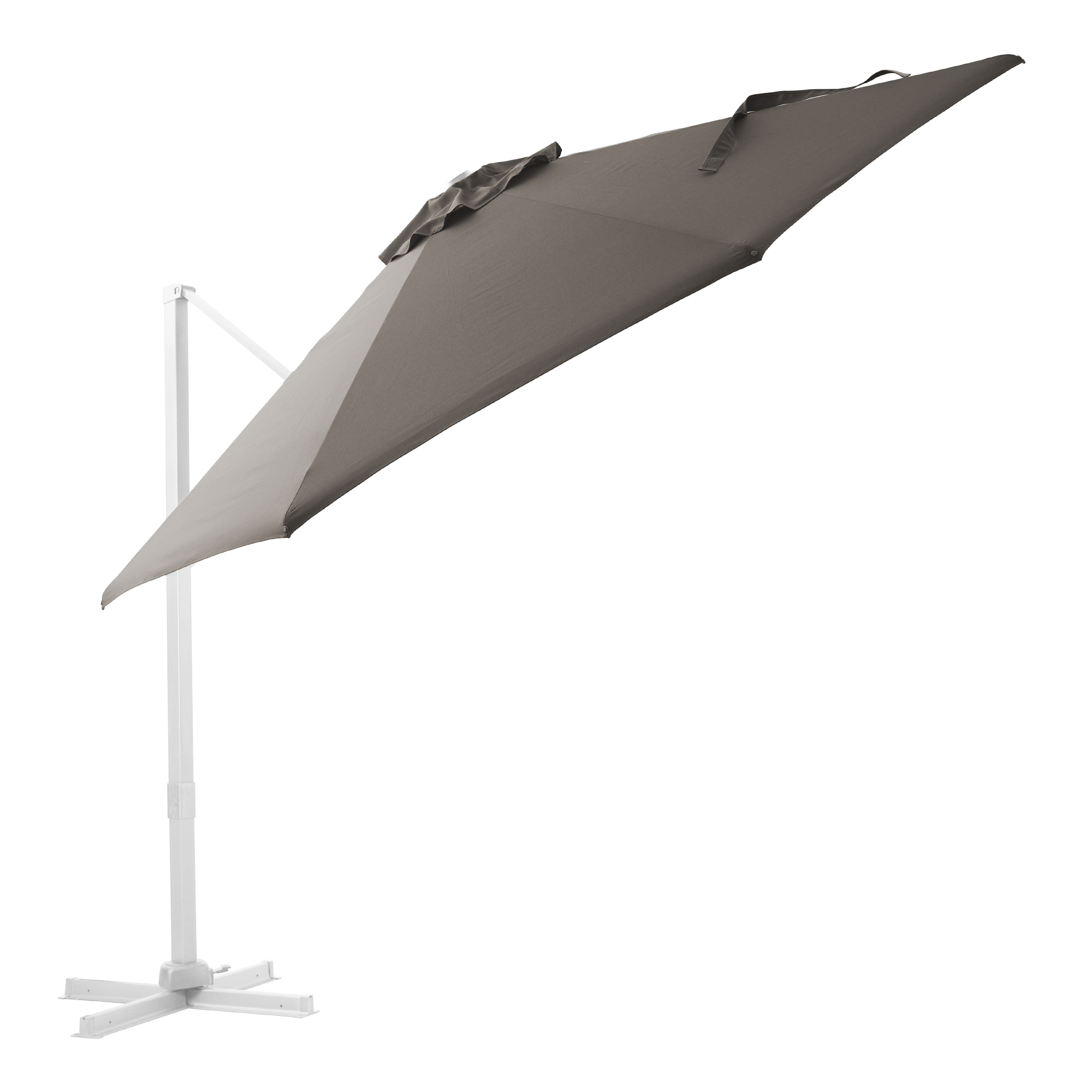 AXI Cyrus Premium Zweefparasol Ø 300cm Wit/taupe