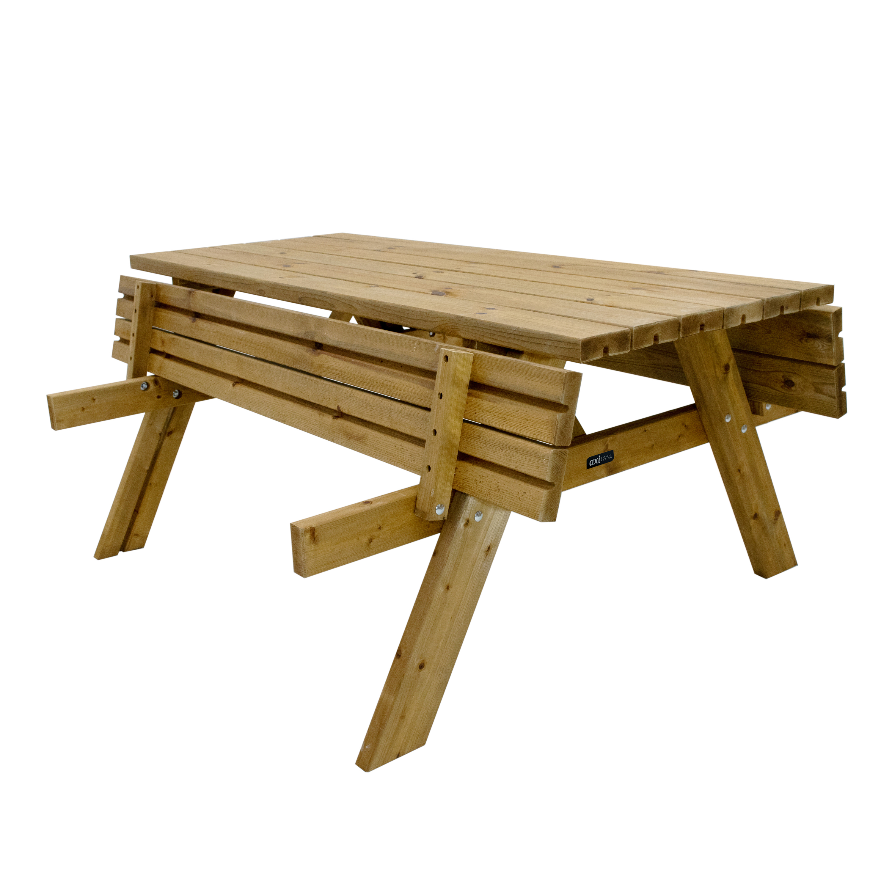 AXI Julie Picknicktafel van hout Klassiek  177 x 154 cm - Bruin