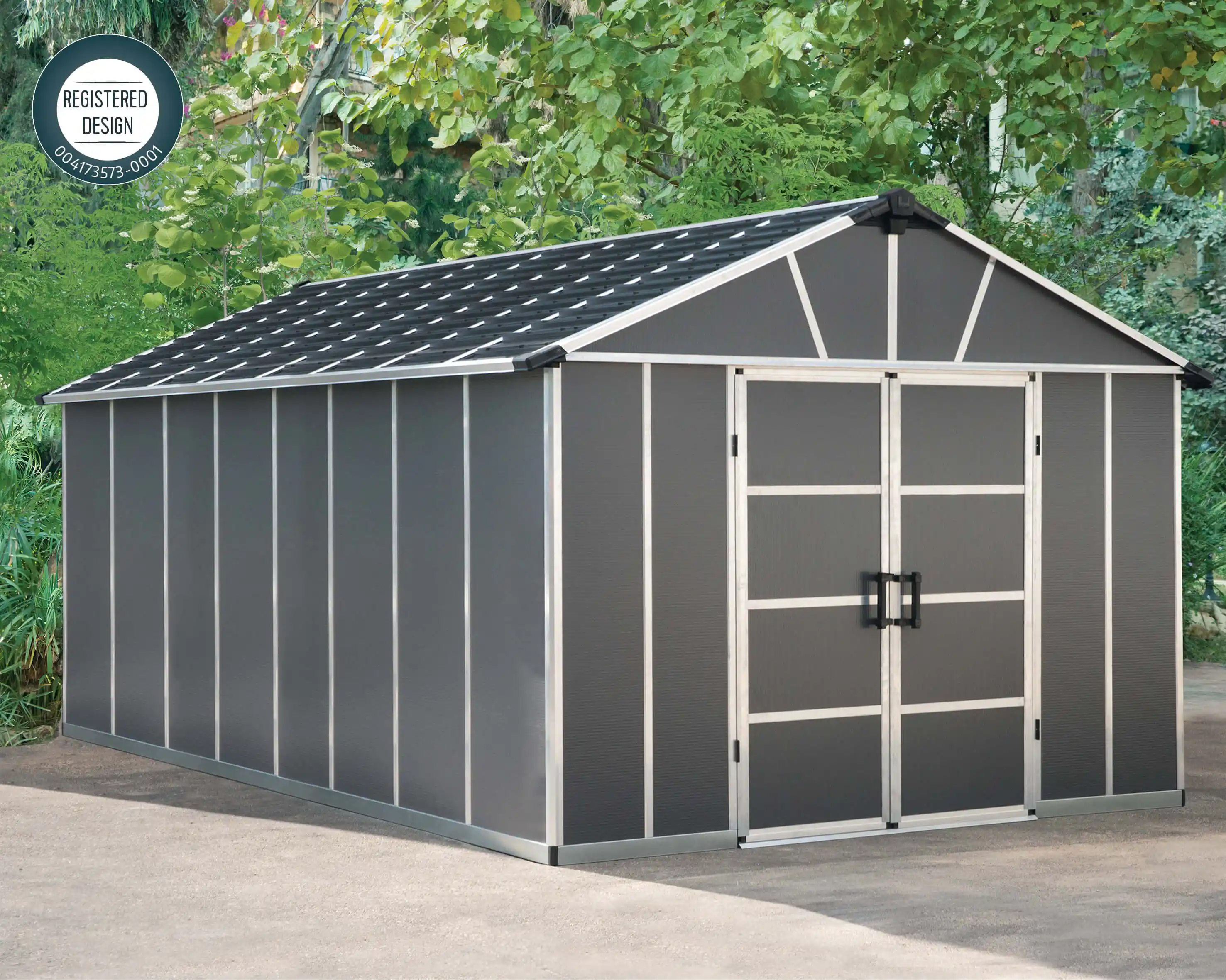 Canopia Yukon 519X332 cm grote schuur Donkergrijs-7290108139273 Canopia Yukon 519X332 cm grote schuur Donkergrijs