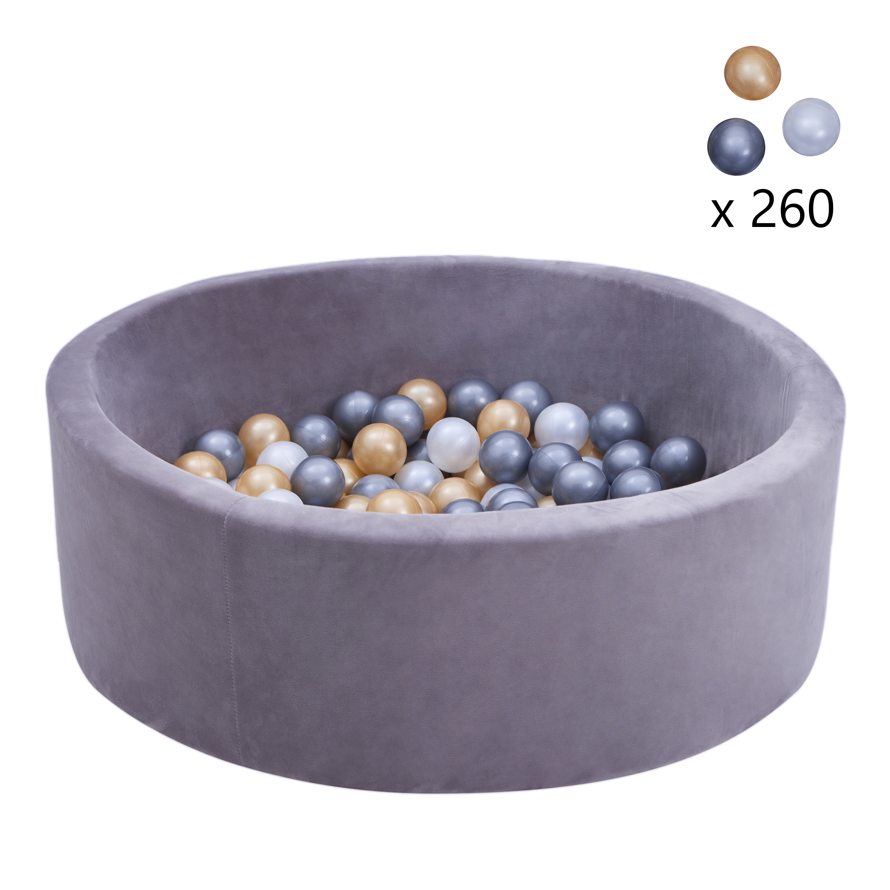 Sunny Boaz Ballenbak Incl. 260 ballen - Grijs