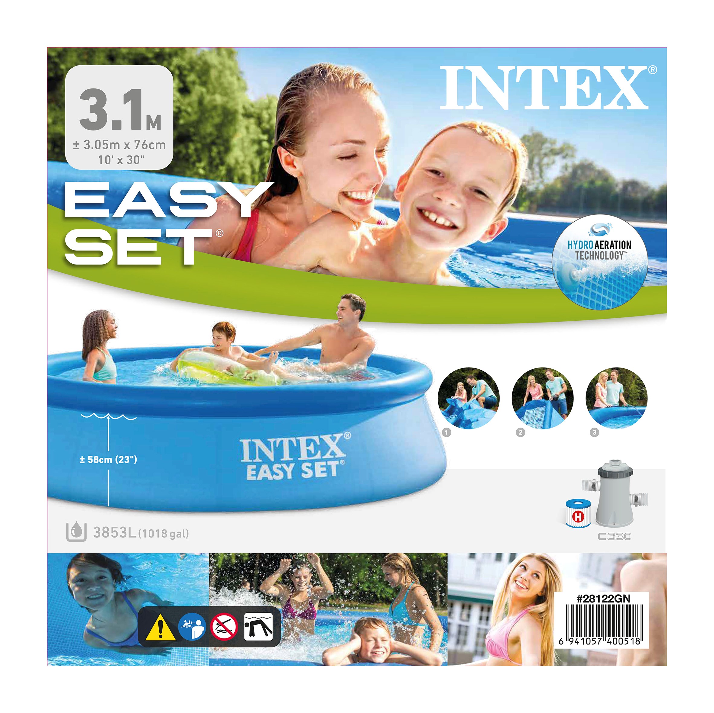 Intex Easy Set Zwembad Ø 305x76cm inclusief filterpomp